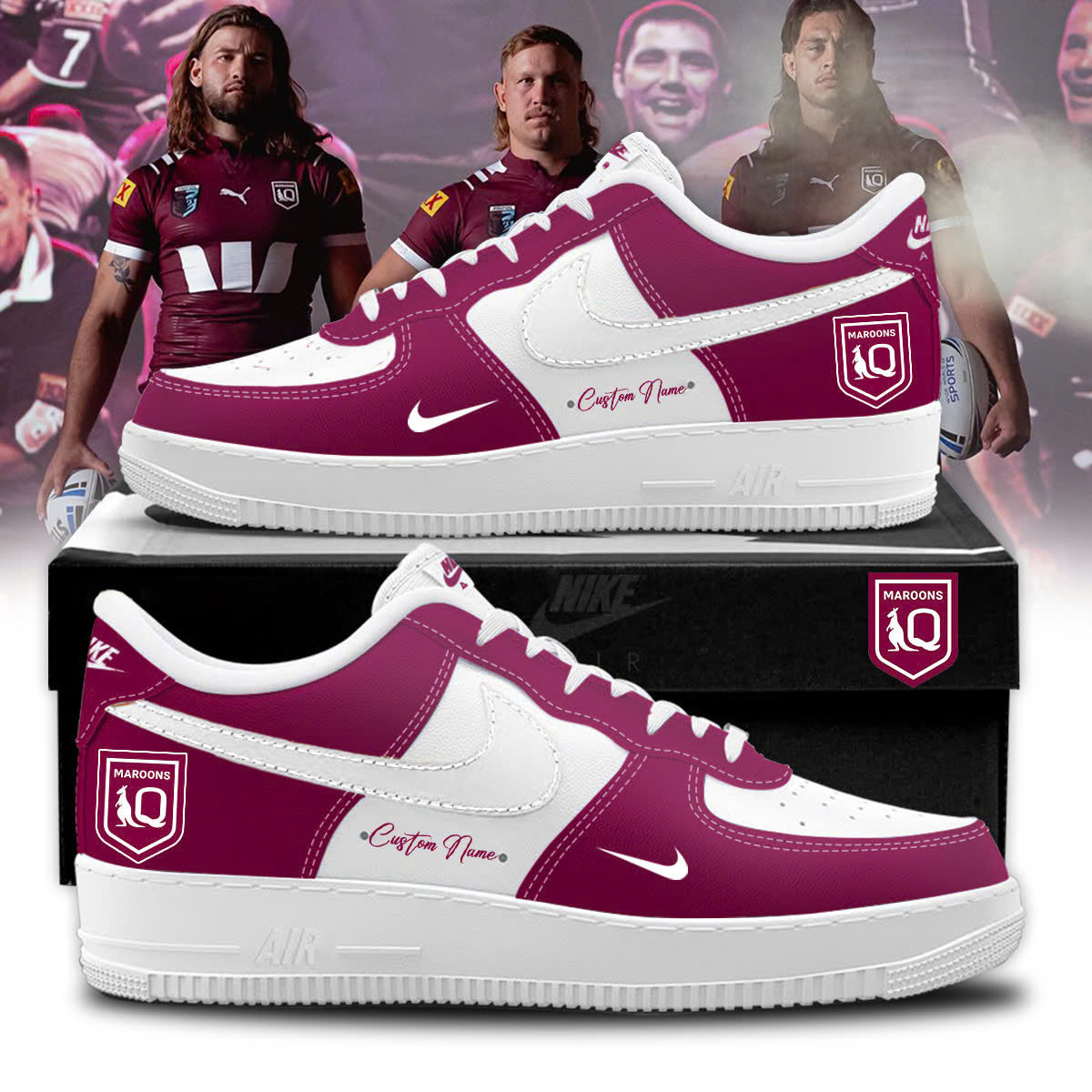 Custom Queensland Maroons Limited Edition Shoes