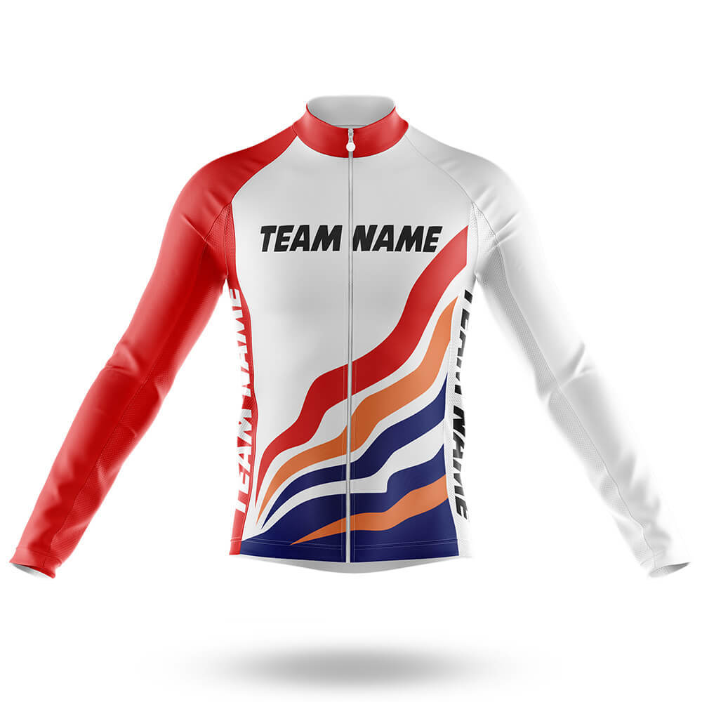 Custom Team Name M14 - Men's Cycling Long Sleeve Jersey