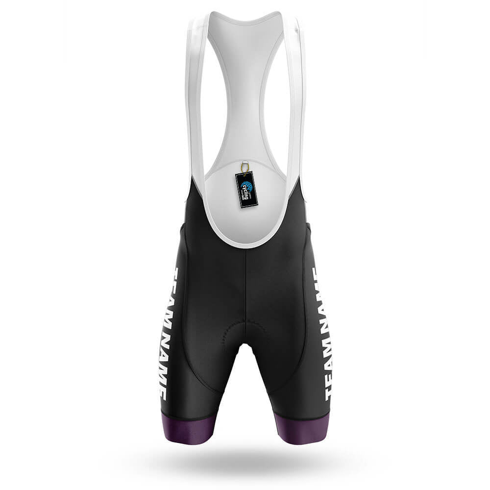 Custom Team Name M5 Dark Purple - Men's Cycling Bibs Only