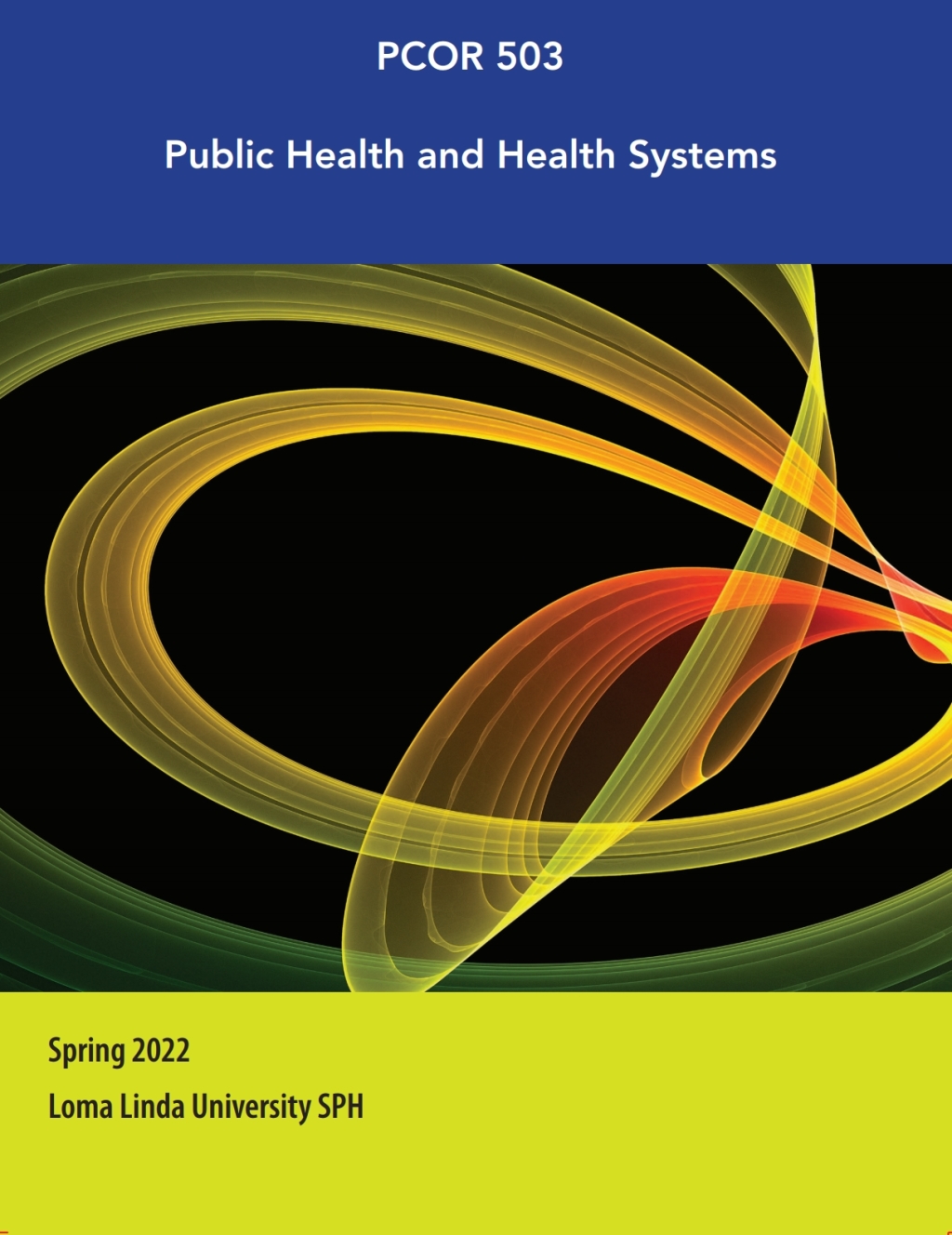 Custom title: PCOR503, Public Health and Healthy Systems - (PDF/EPUB Version)