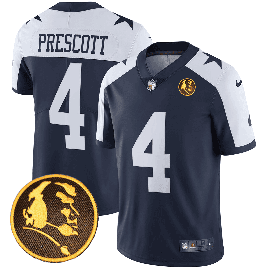 Dak Prescott Men's Dallas Cowboys John Madden Honoring Patch Alternate Jersey - All Stitched