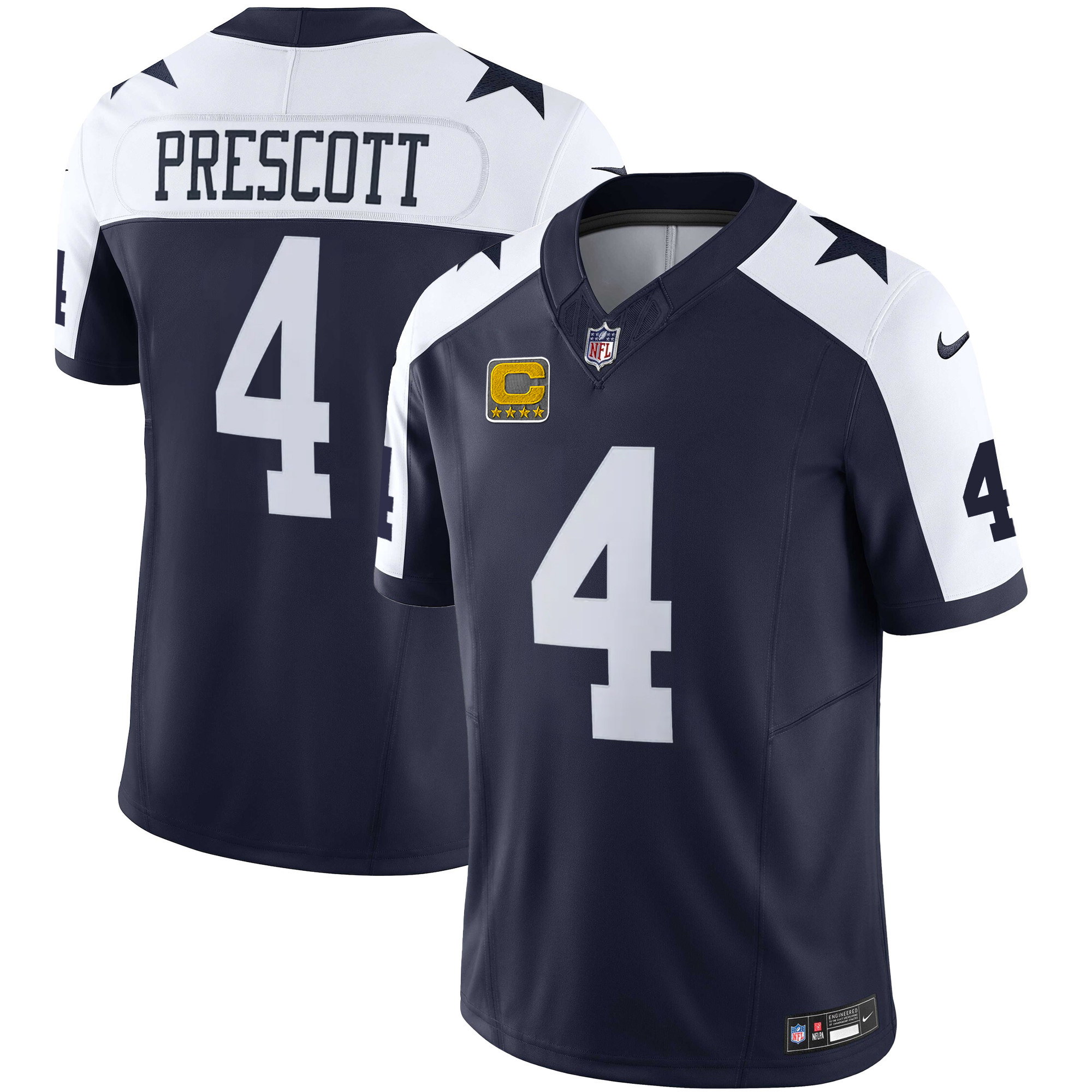 Dak Prescott Men's Dallas Cowboys Vapor Limited Jersey Ã¯Â¿Â½ All Stitched Alternate Jersey - All Stitched