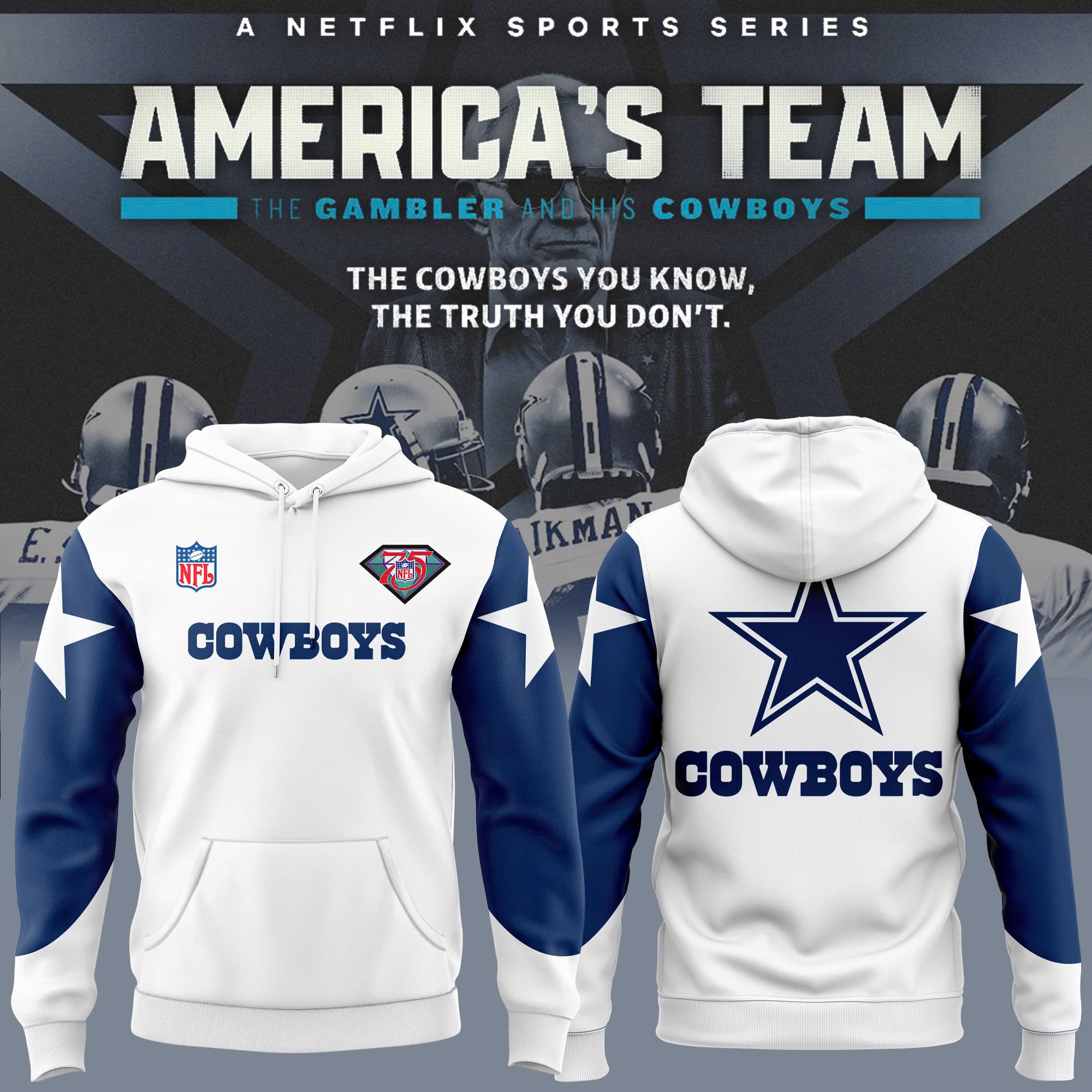 Dallas Cowboys 1996 Authentic Retired Fleece Hoodie