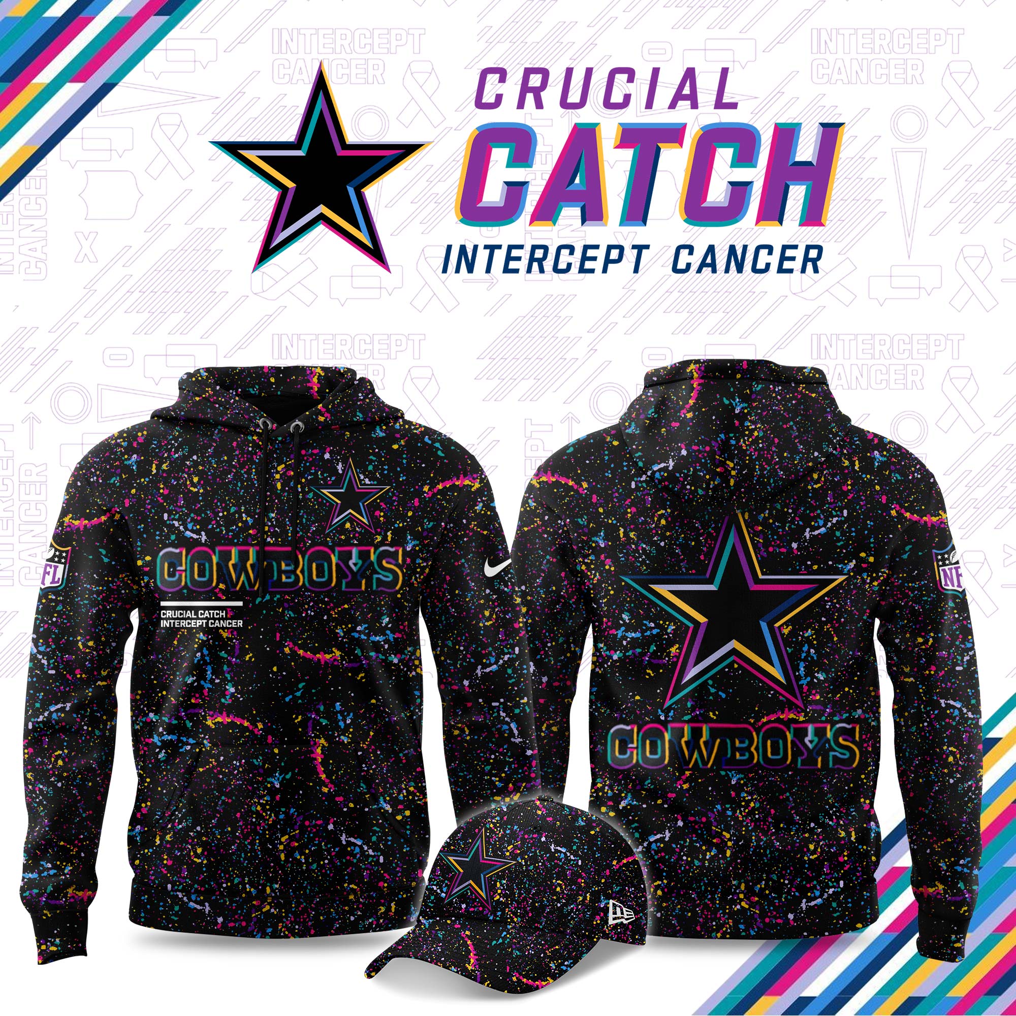Dallas Cowboys Crucial Catch 2025 Hoodie