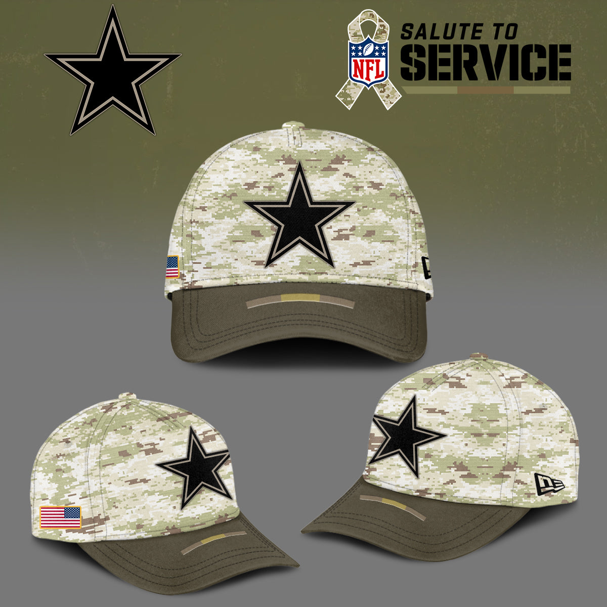 Dallas Cowboys NFL Salute To Service Cap
