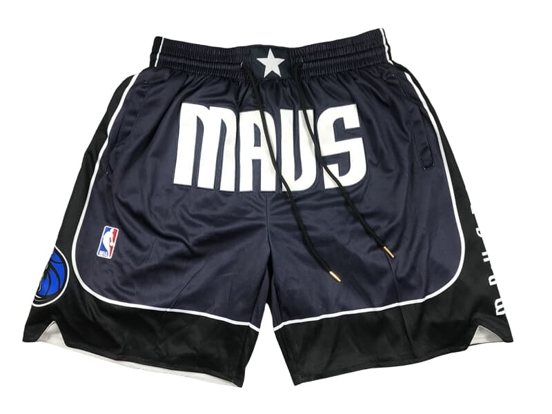 Dallas Mavericks 2022-23 Statement Edition Navy Shorts - Basketball Shorts Store