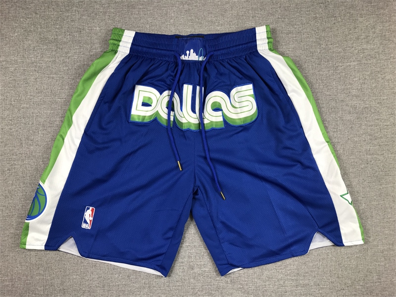 Dallas Mavericks 2023 Blue City Edition Shorts - Basketball Shorts Store