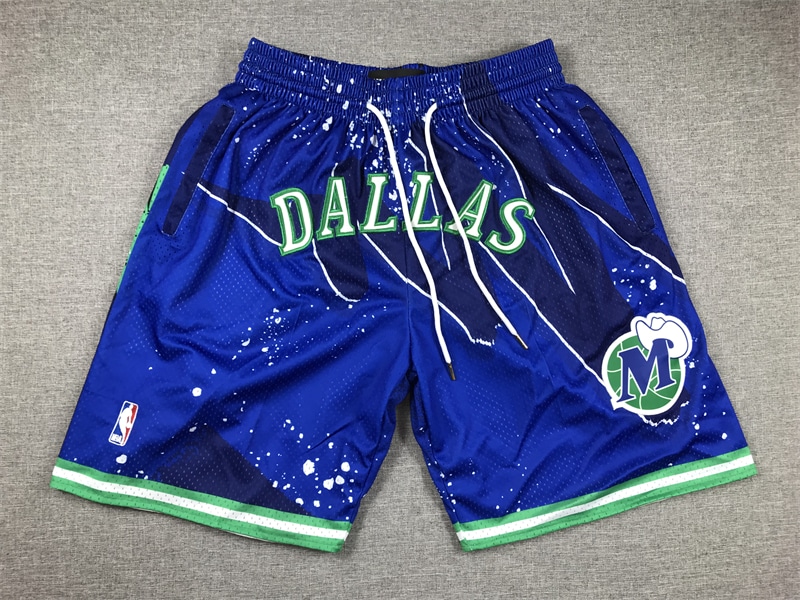 Dallas Mavericks Shorts Hardwood Classics Hyper Hoops - Basketball Shorts Store
