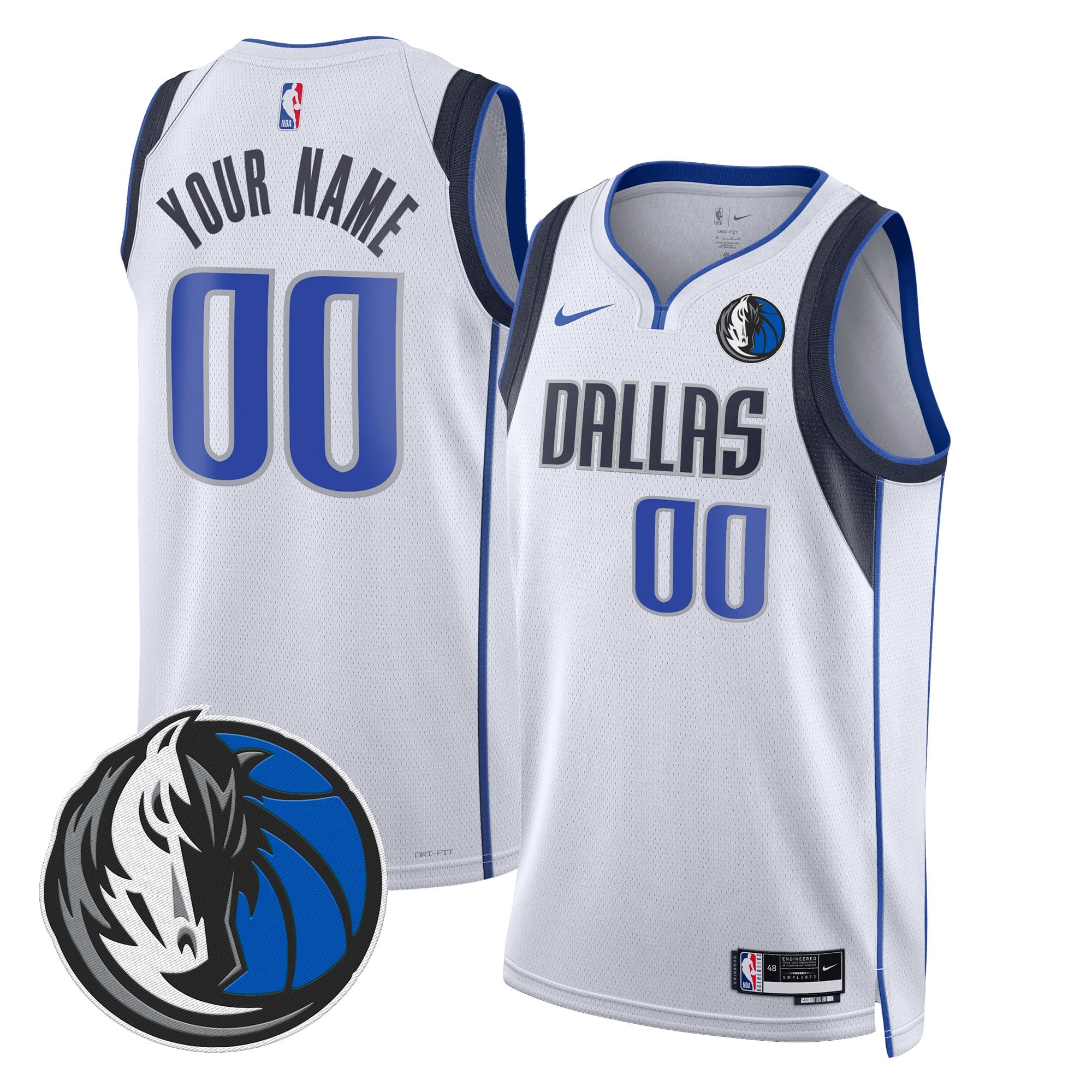 Dallas Mavericks Swingman Custom Jersey V2 - All Stitched - Image 5
