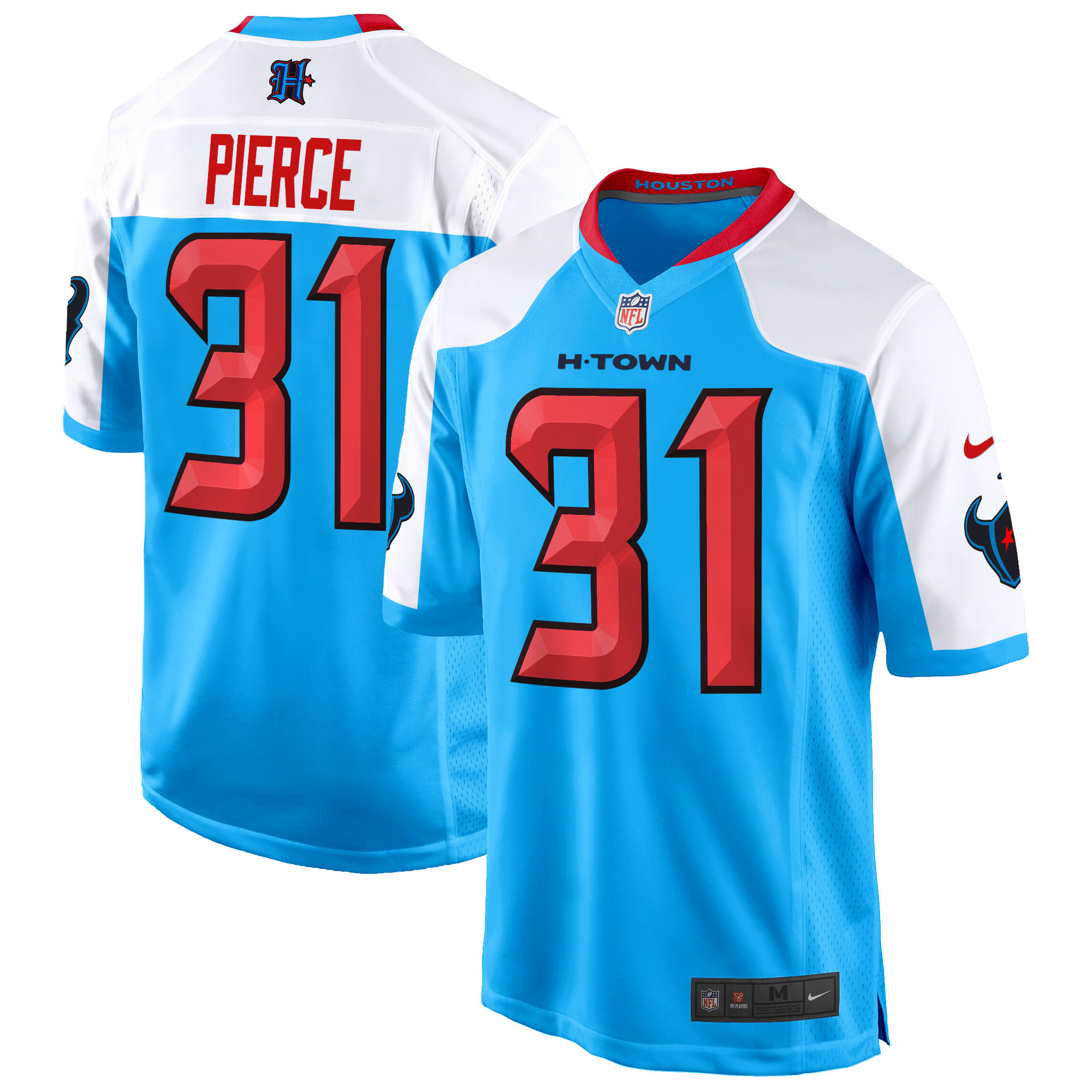Dameon Pierce Men's Houston Texans 2024 Game Blue Alternate Jersey - All Stitched