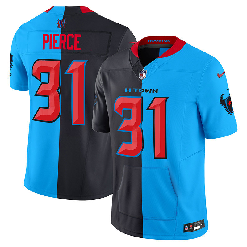 Dameon Pierce Men's Houston Texans 2024 Vapor Hand Warmer Split Jersey - All Stitched