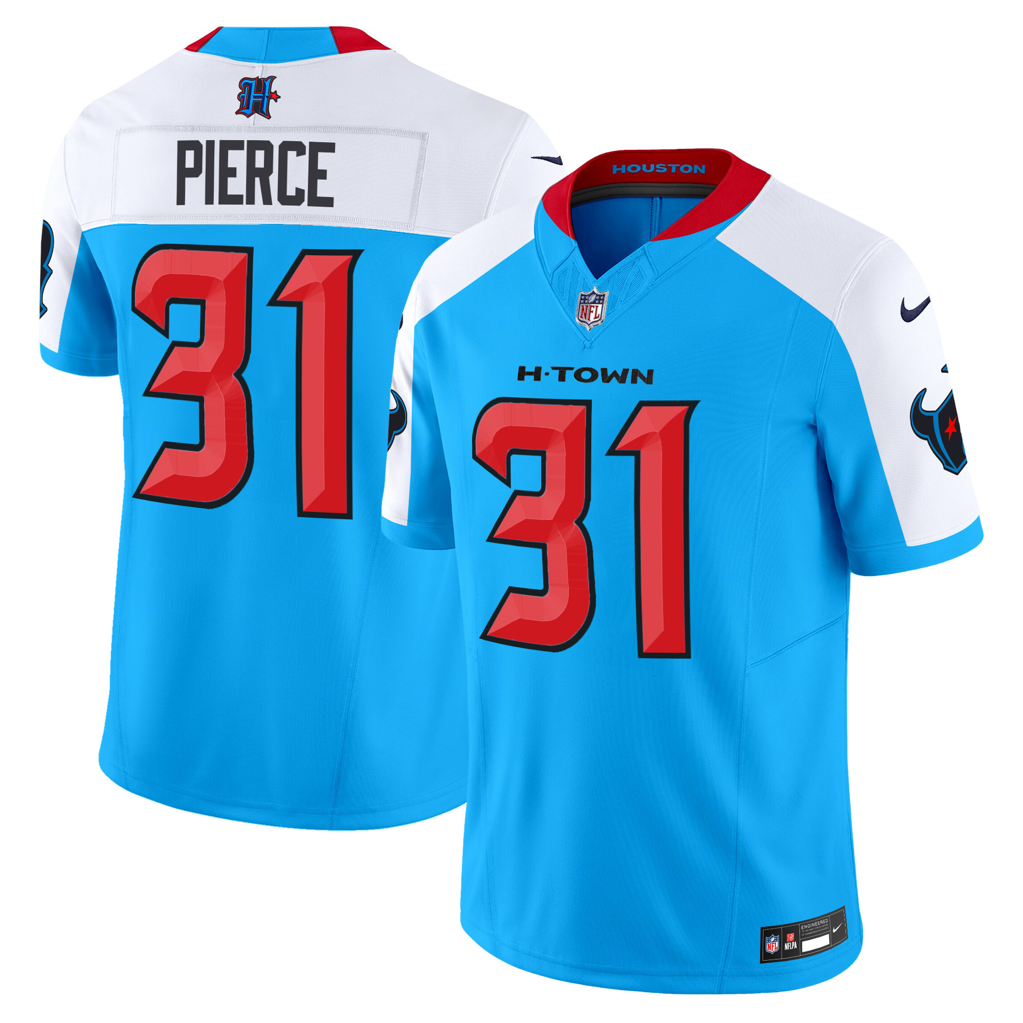 Dameon Pierce Men's Houston Texans 2024 Vapor Limited Blue Alternate Jersey - All Stitched