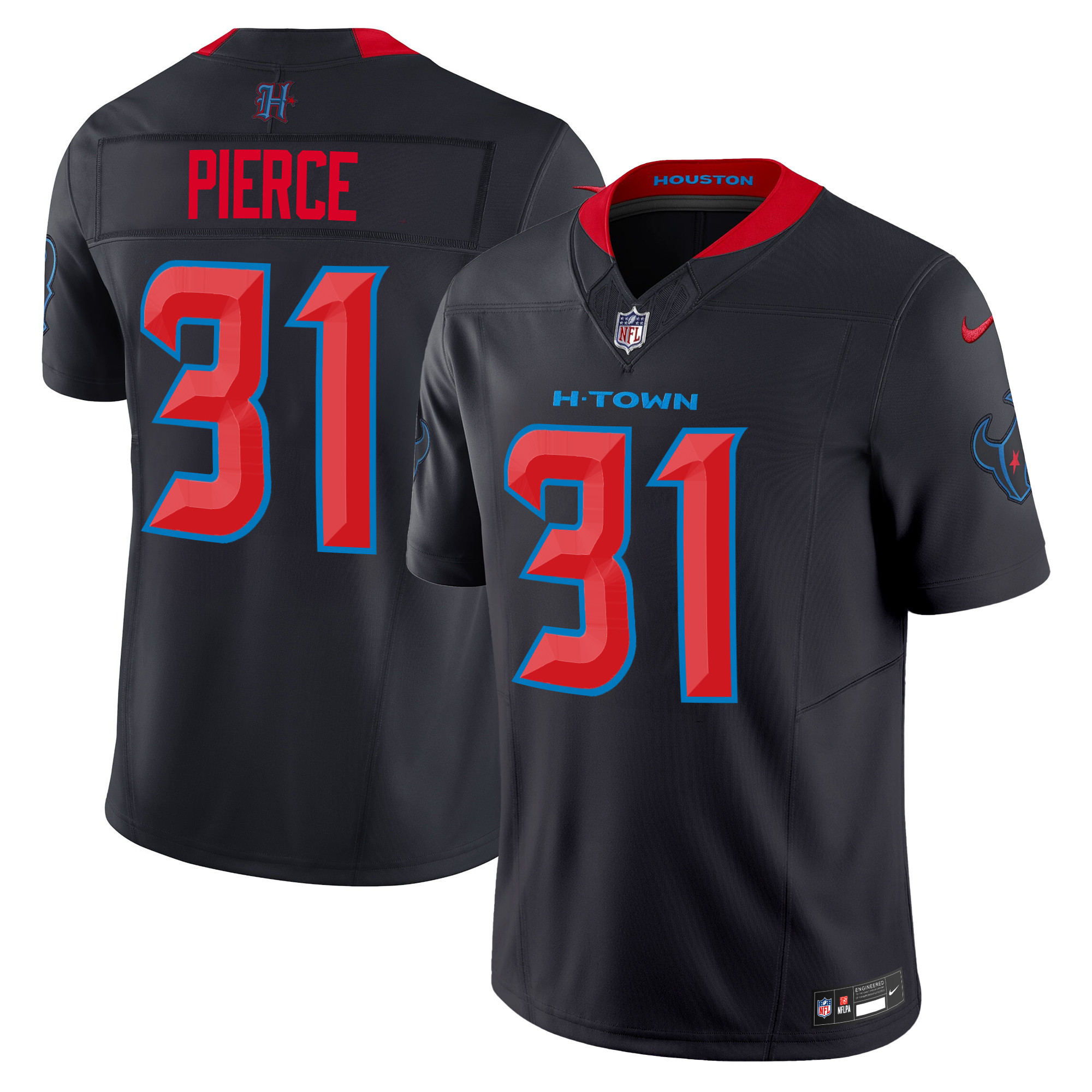 Dameon Pierce Men's Houston Texans 2024 Vapor Limited Blue Navy Limited Jersey - All Stitched