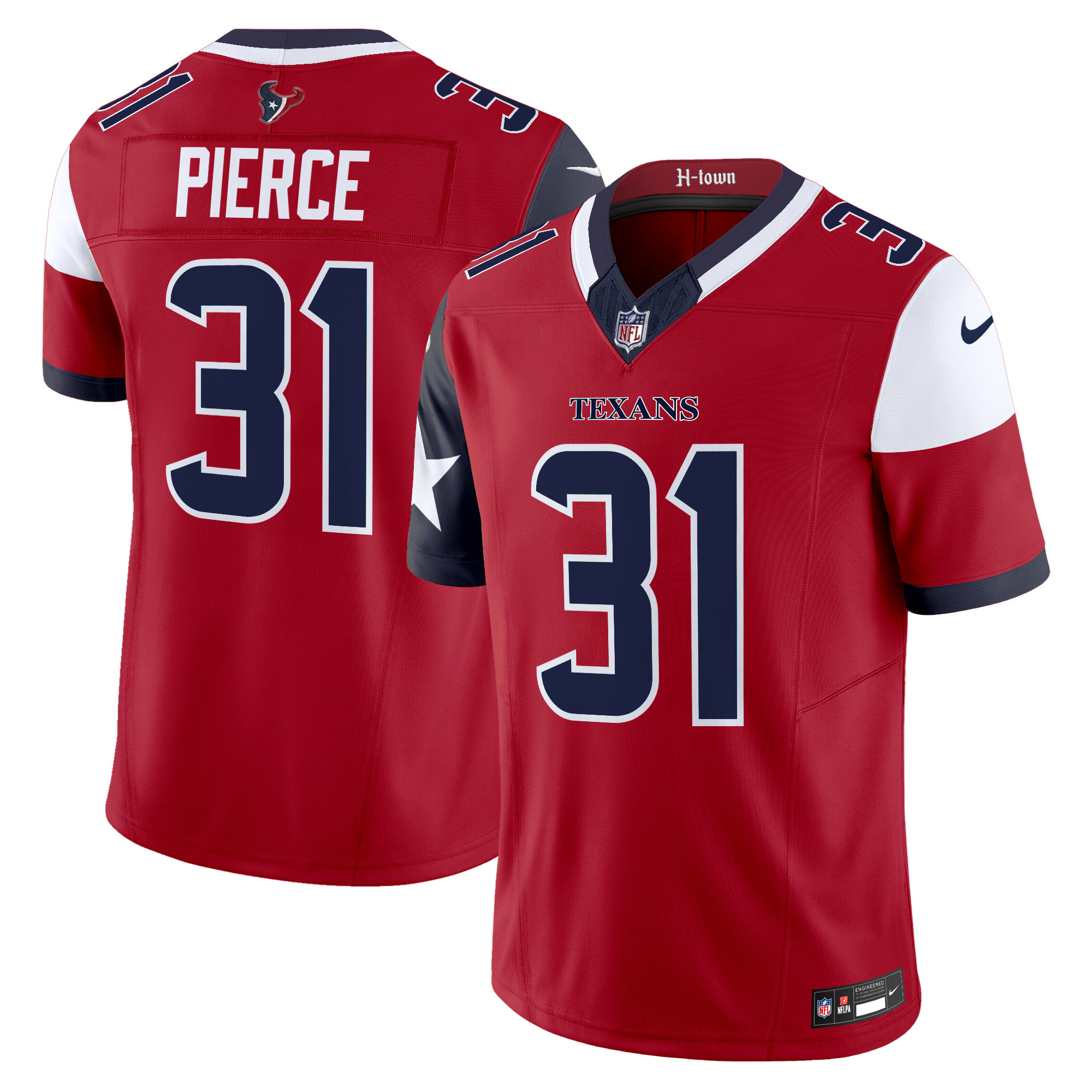 Dameon Pierce Men's Houston Texans 2024 Vapor Limited Red Jersey - All Stitched