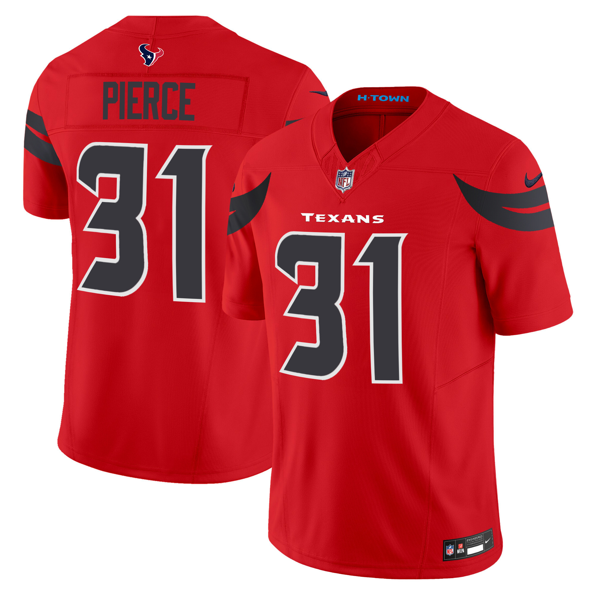 Dameon Pierce Men's Houston Texans 2024 Vapor Limited Red Jersey - All Stitched