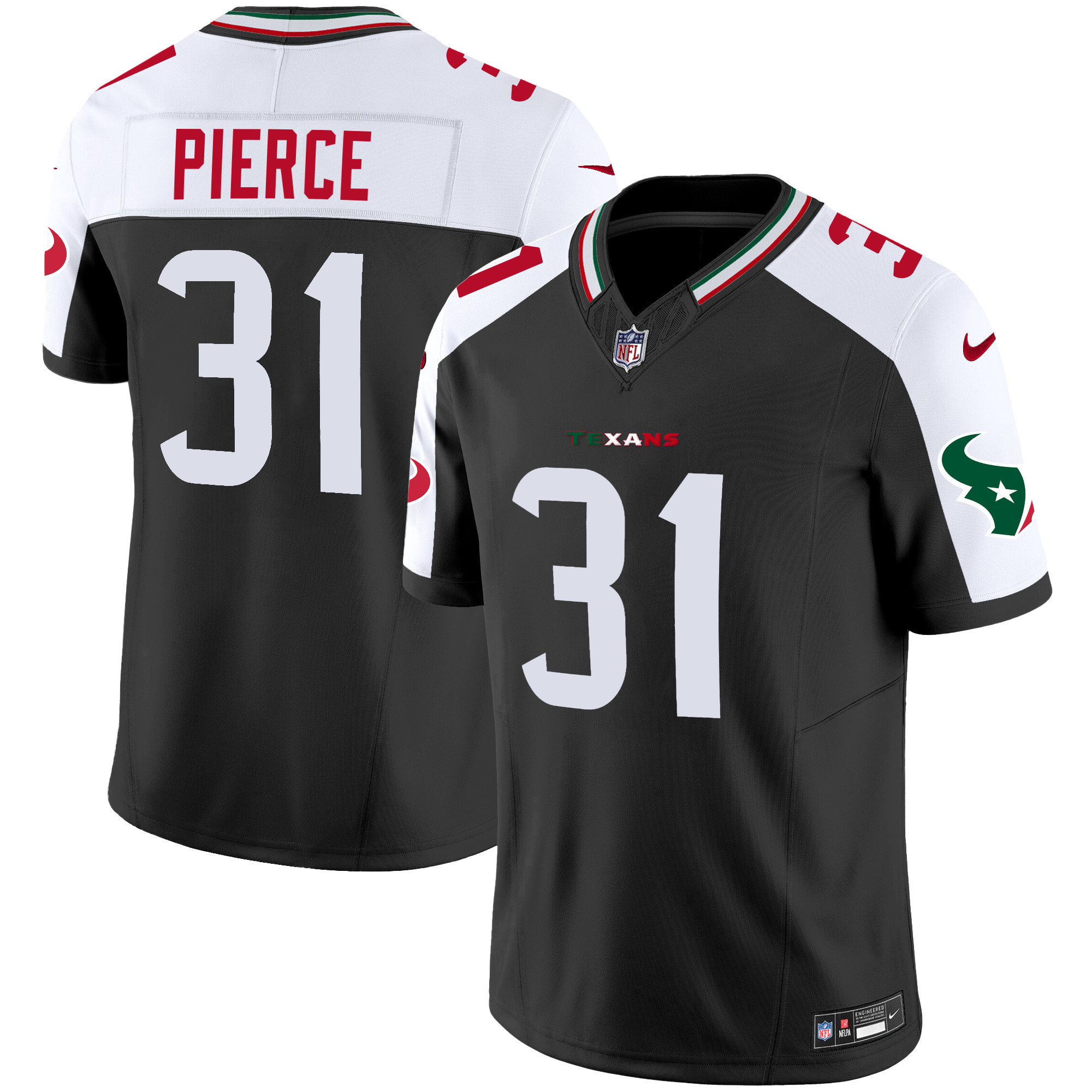 Dameon Pierce Men's Houston Texans Mexico Vapor Limited Alternate Jersey - All Stitched