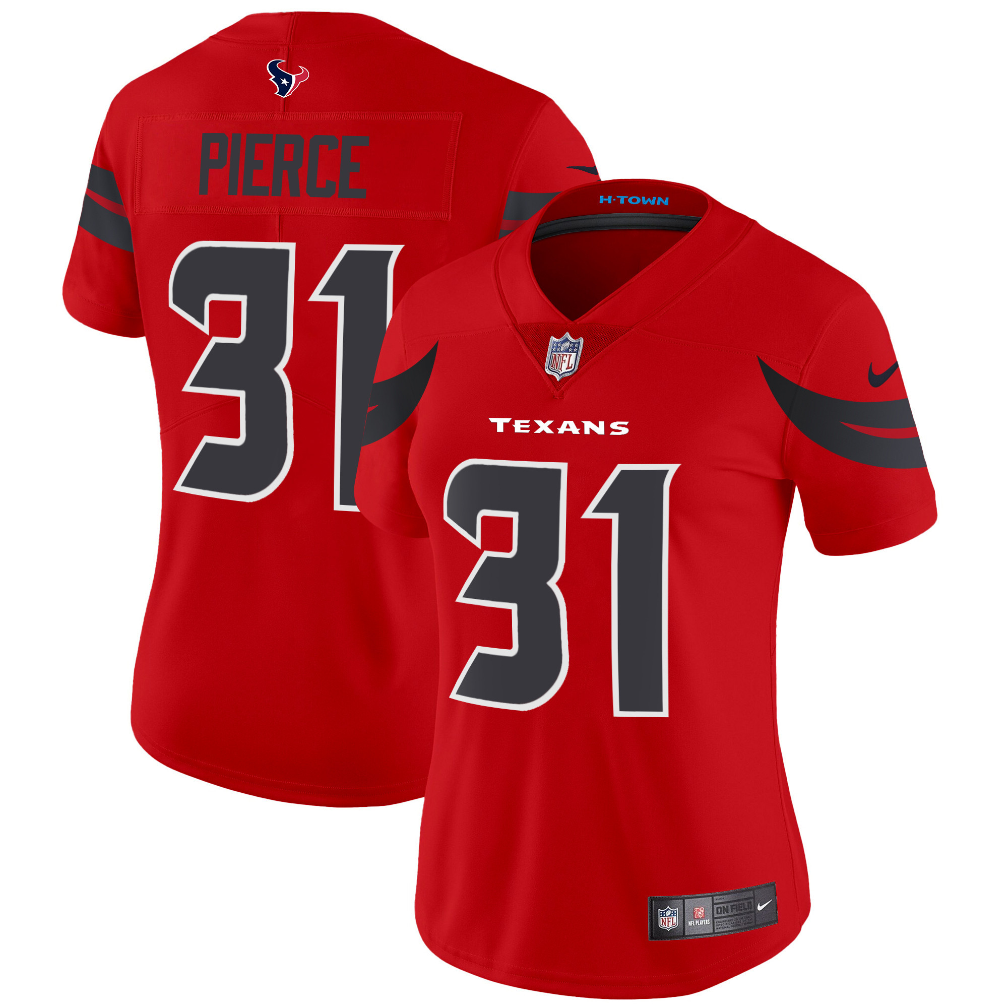 Dameon Pierce Women's Houston Texans 2024 Vapor Limited Red Jersey - All Stitched