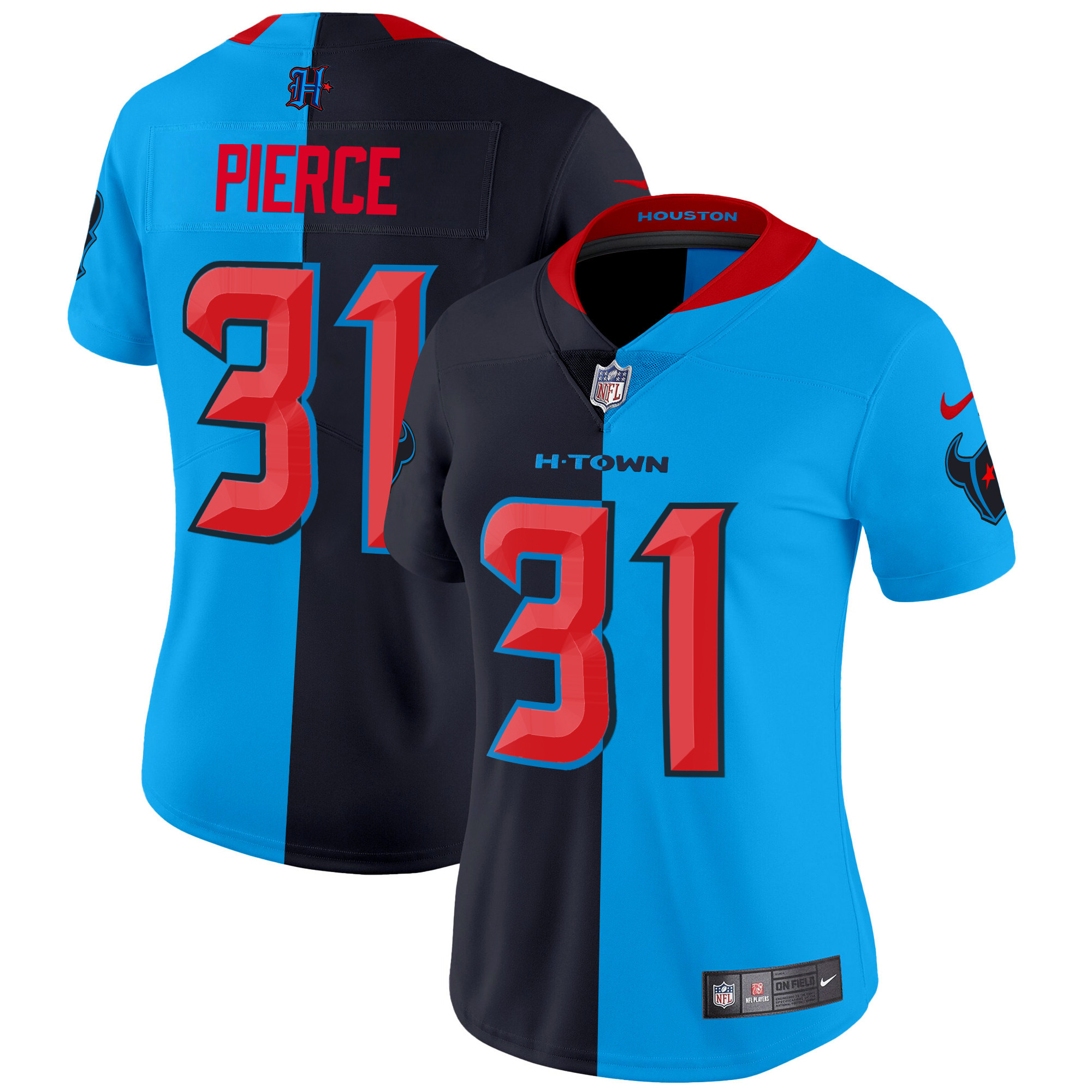 Dameon Pierce Women's Houston Texans 2024 Vapor Limited Split Jersey - All Stitched