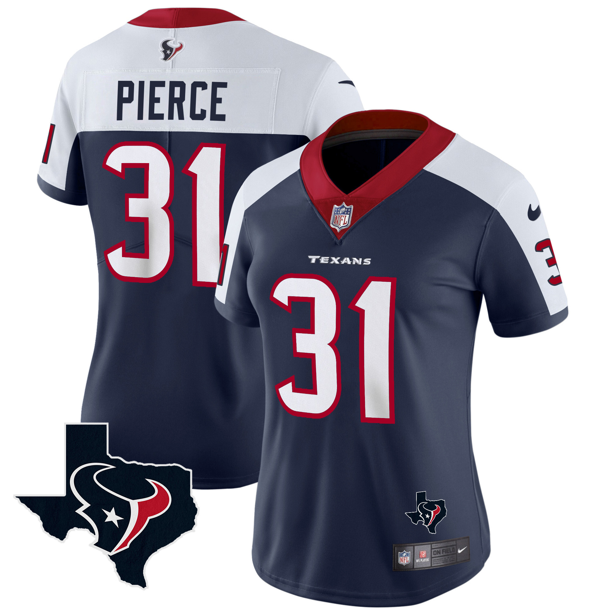 Dameon Pierce Women's Houston Texans Vapor Limited Alternate Jersey - All Stitched
