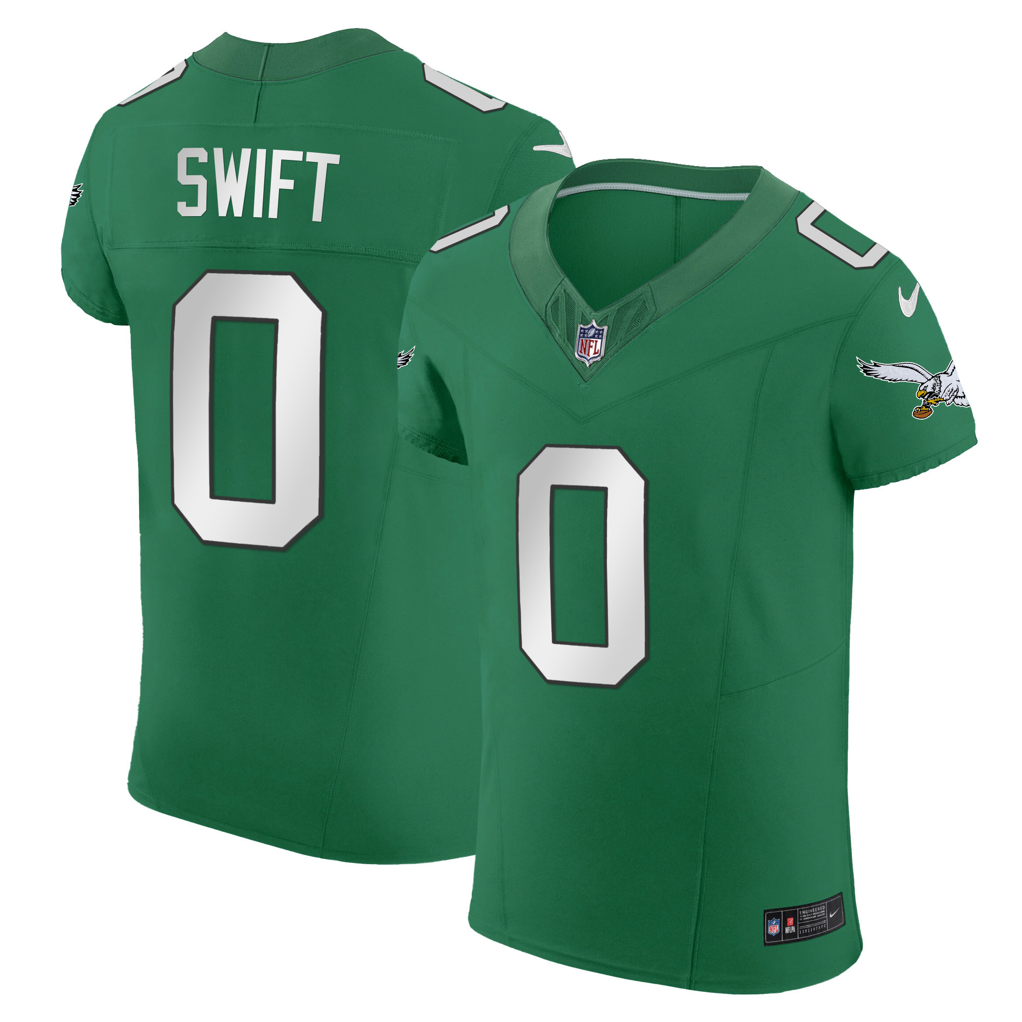 D'Andre Swift Men's Philadelphia Eagles Kelly Green Vapor Elite Kelly Green Jersey - All Stitched