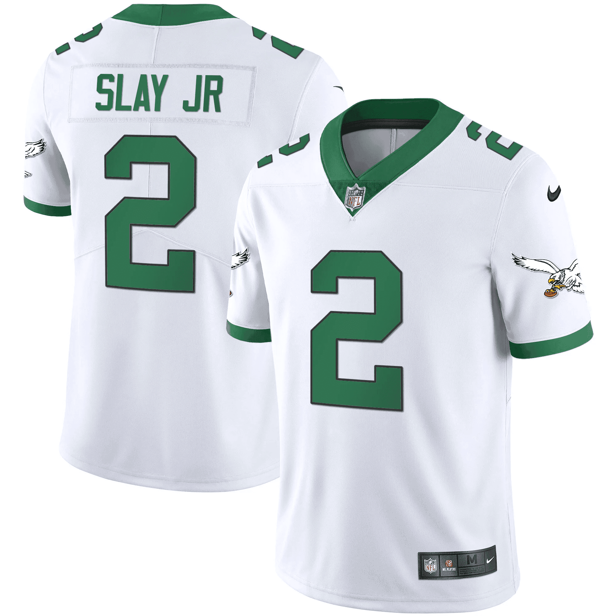 Darius Slay Jr. Men's Philadelphia Eagles Gold & Kelly Vapor Kelly White Jersey - All Stitched