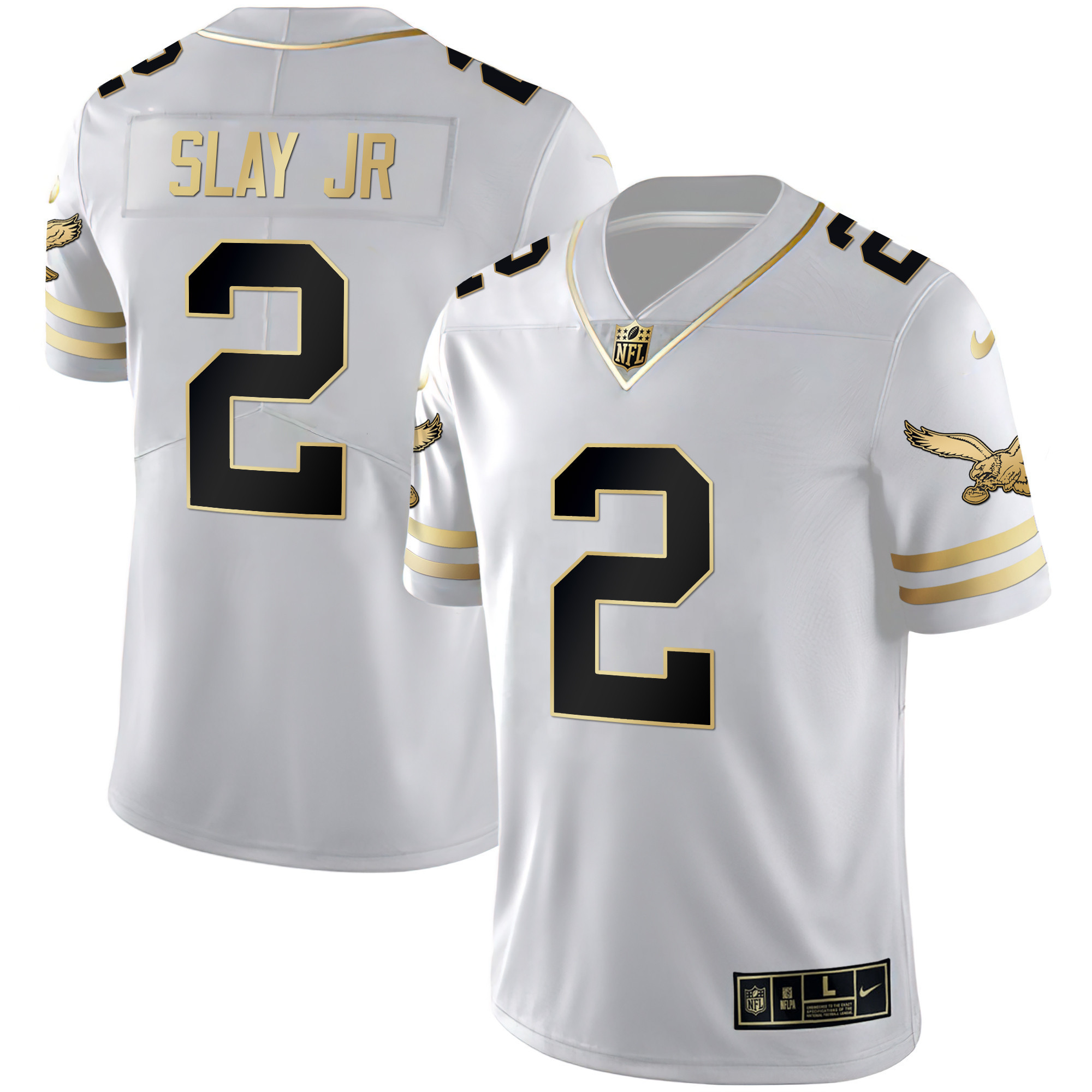 Darius Slay Jr. Men's Philadelphia Eagles Gold & Kelly Vapor White Gold Jersey - All Stitched