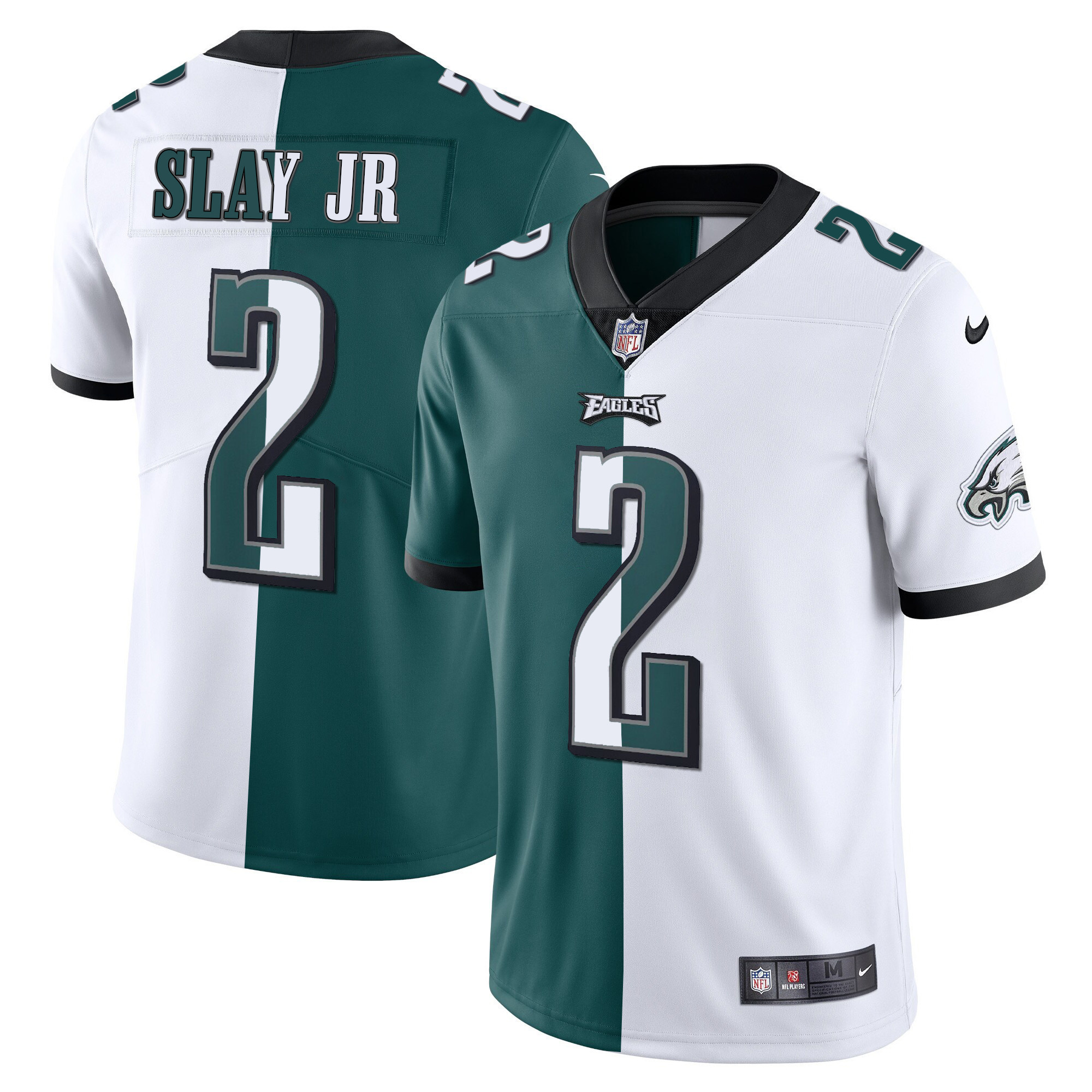 Darius Slay Jr. Men's Philadelphia Eagles Gold & Split Vapor - All Stitched Split Jersey - All Stitched