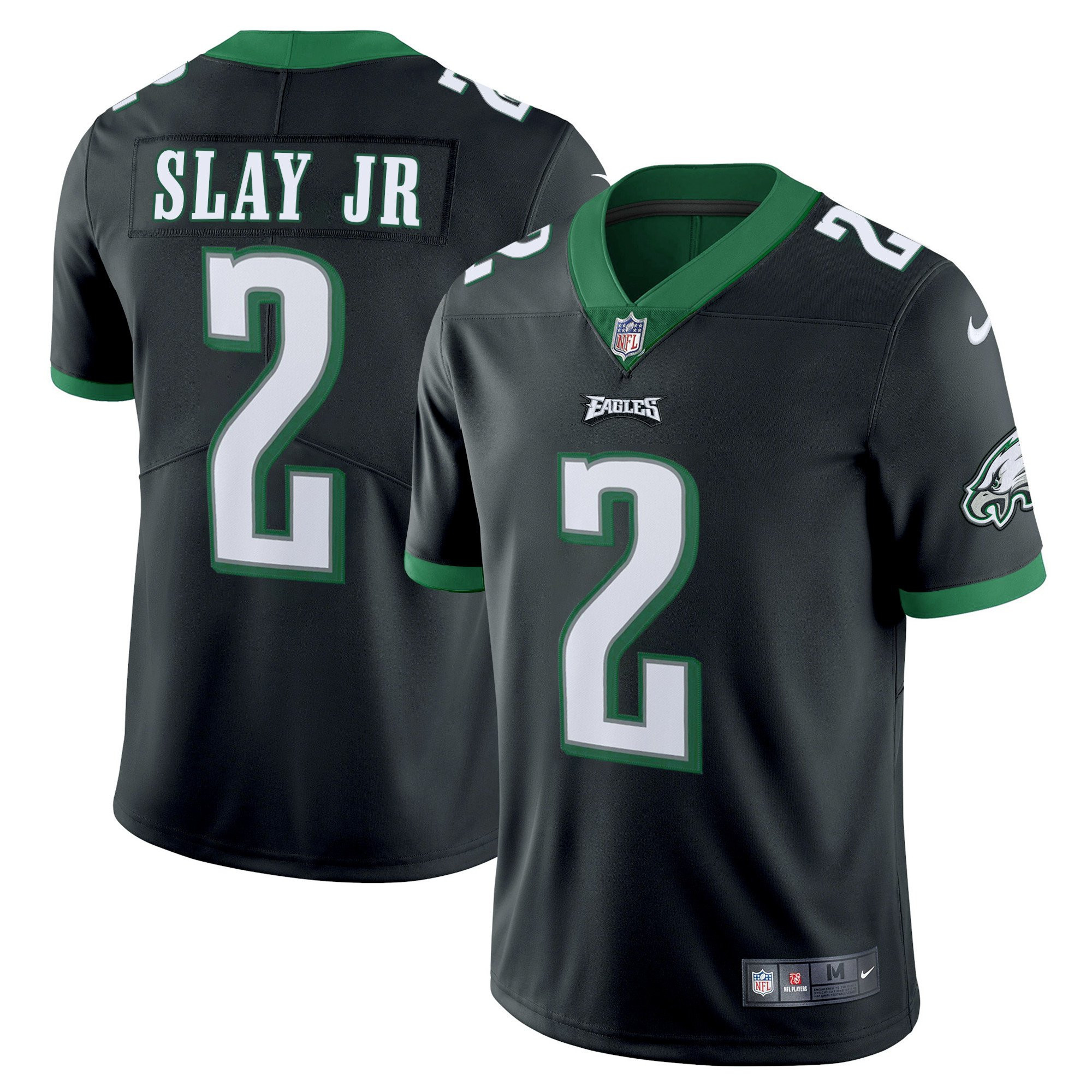 Darius Slay Jr. Men's Philadelphia Eagles Kelly Green Limited Black Jersey - All Stitched