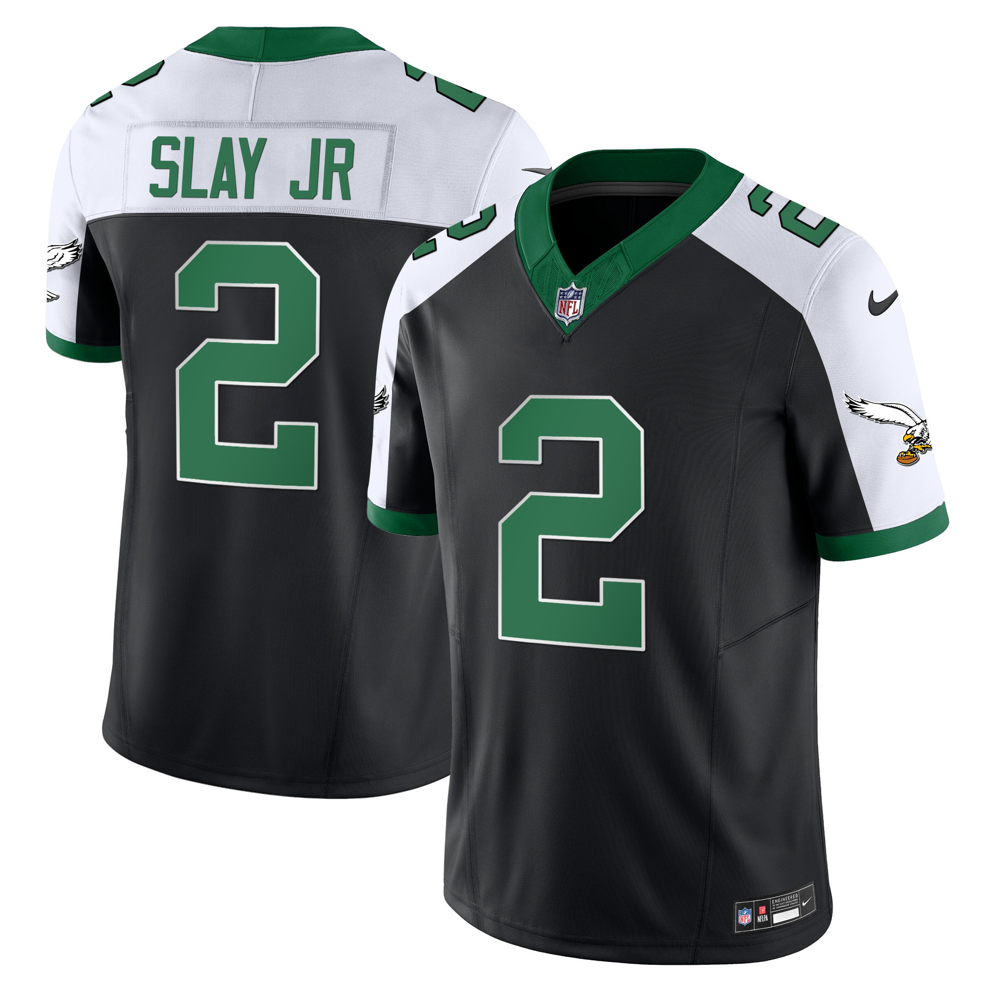 Darius Slay Jr. Men's Philadelphia Eagles Kelly Green Vapor Limited Black Alternate Jersey - All Stitched