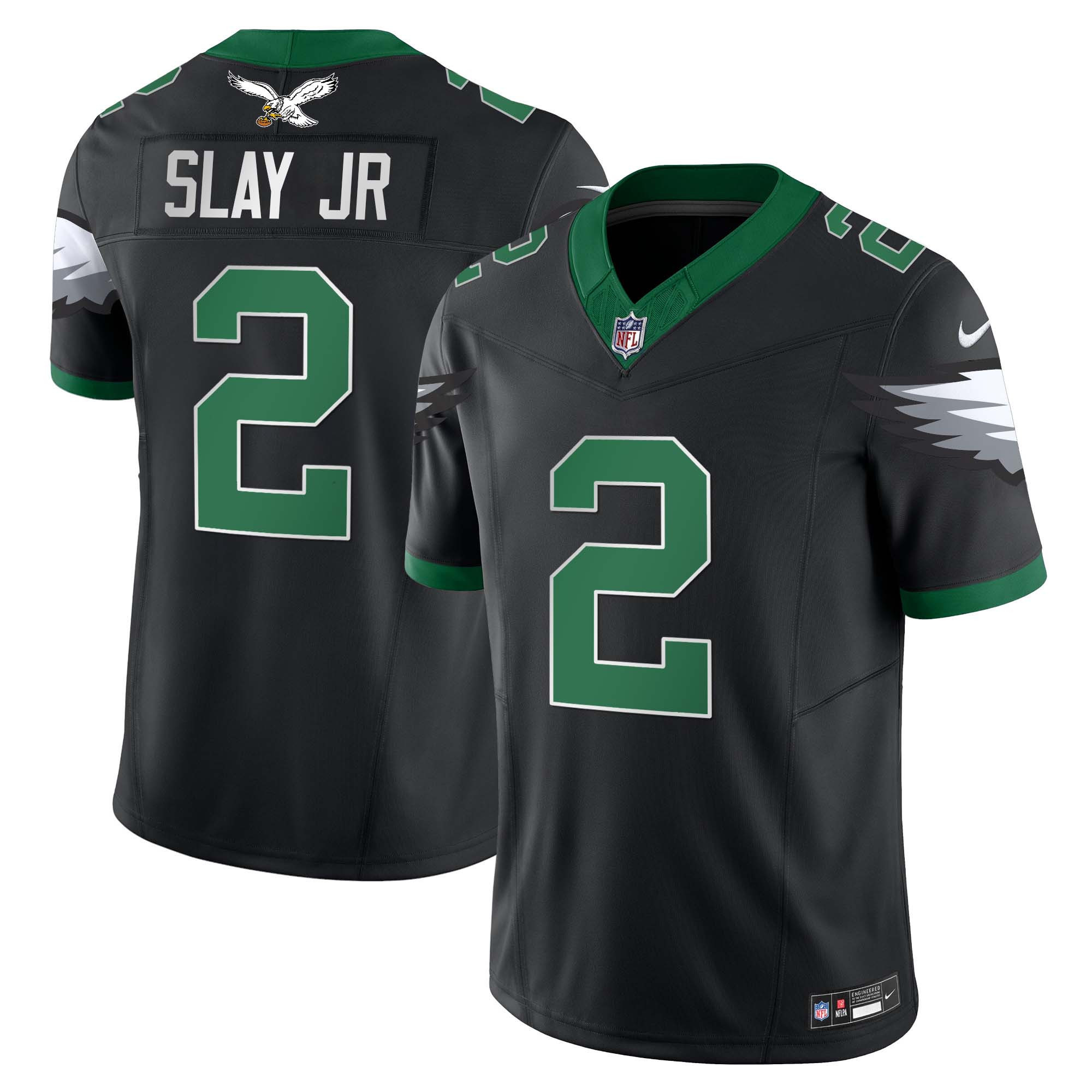 Darius Slay Jr. Men's Philadelphia Eagles Kelly Green Vapor Limited Black Jersey - All Stitched