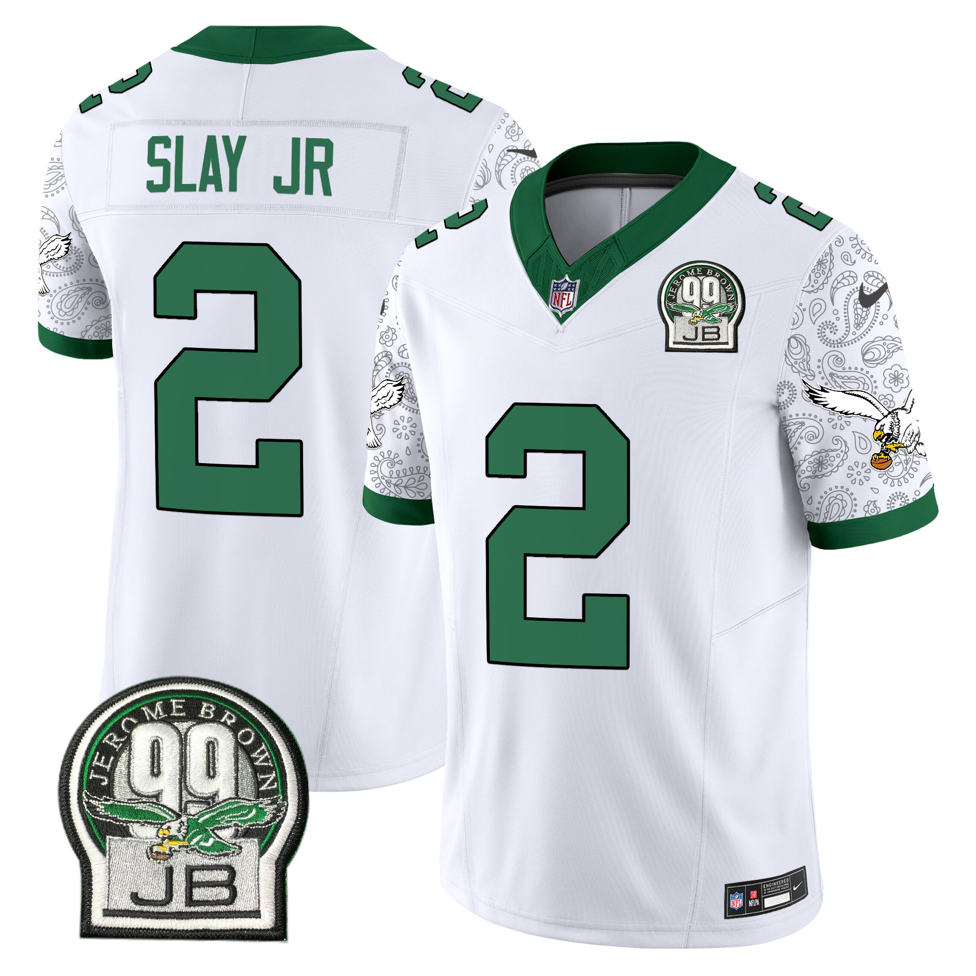 Darius Slay Jr. Men's Philadelphia Eagles Kelly Green Vapor Limited Kelly White Jersey - All Stitched