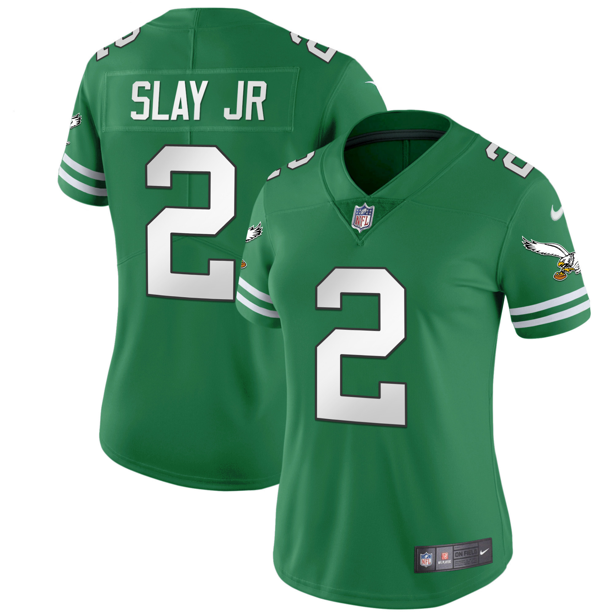 Darius Slay Jr. Women's Philadelphia Eagles Gold & Kelly Vapor Kelly Green Jersey - All Stitched