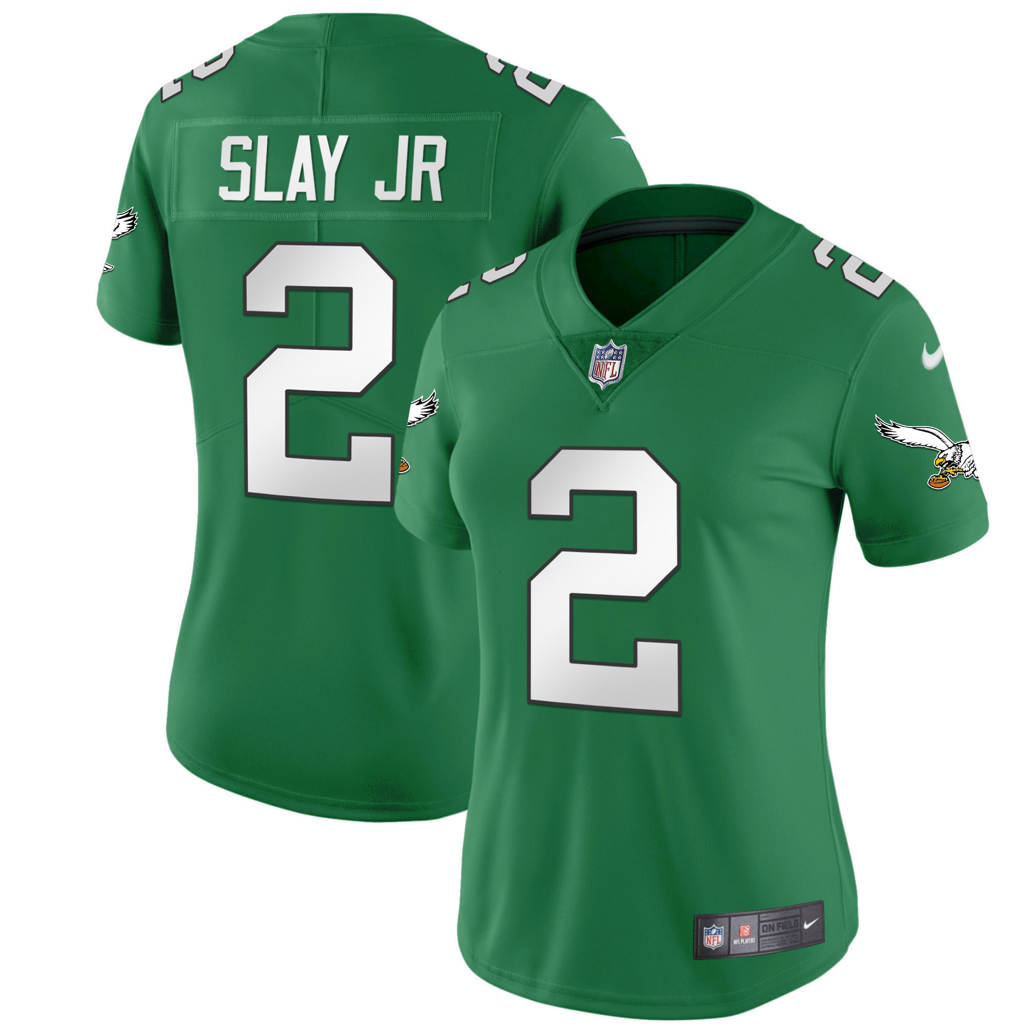 Darius Slay Jr. Women's Philadelphia Eagles Kelly Green Gold Kelly Green Jersey - All Stitched