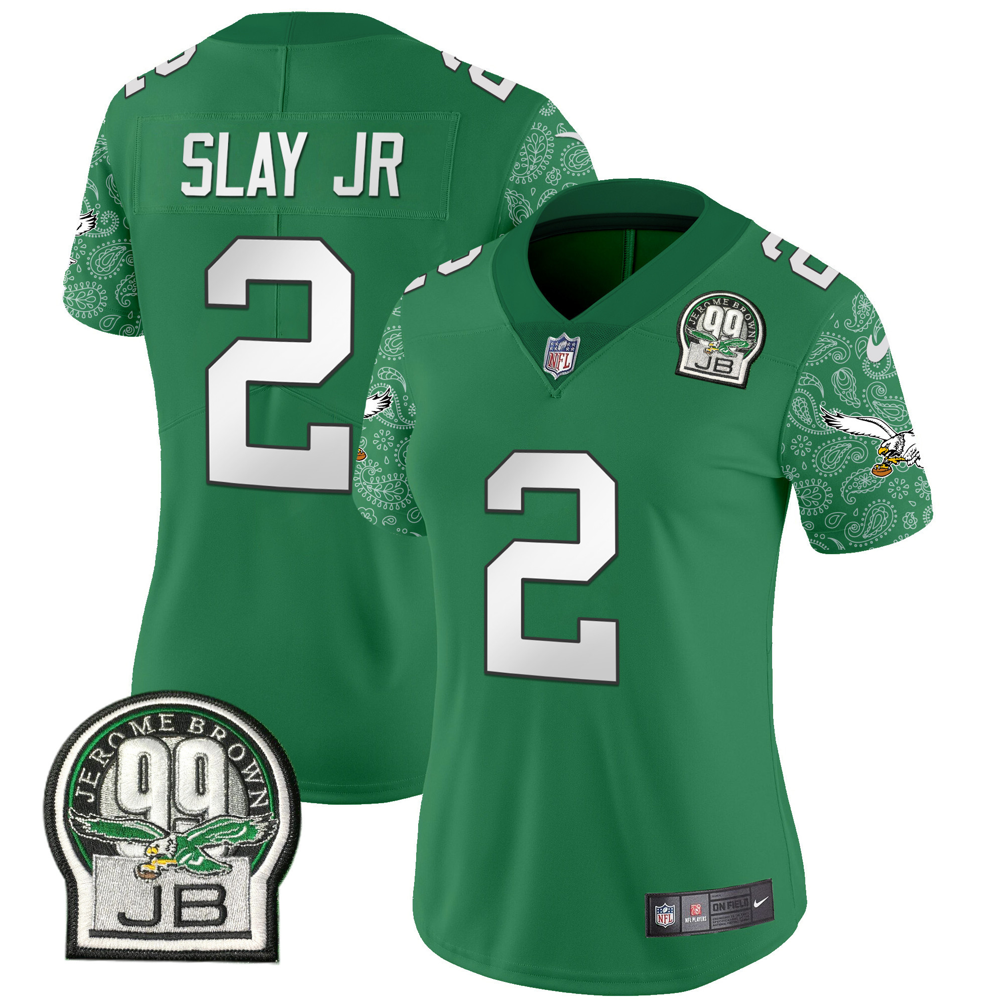 Darius Slay Jr. Women's Philadelphia Eagles Kelly Green Vapor Limited Kelly Green Jersey - All Stitched