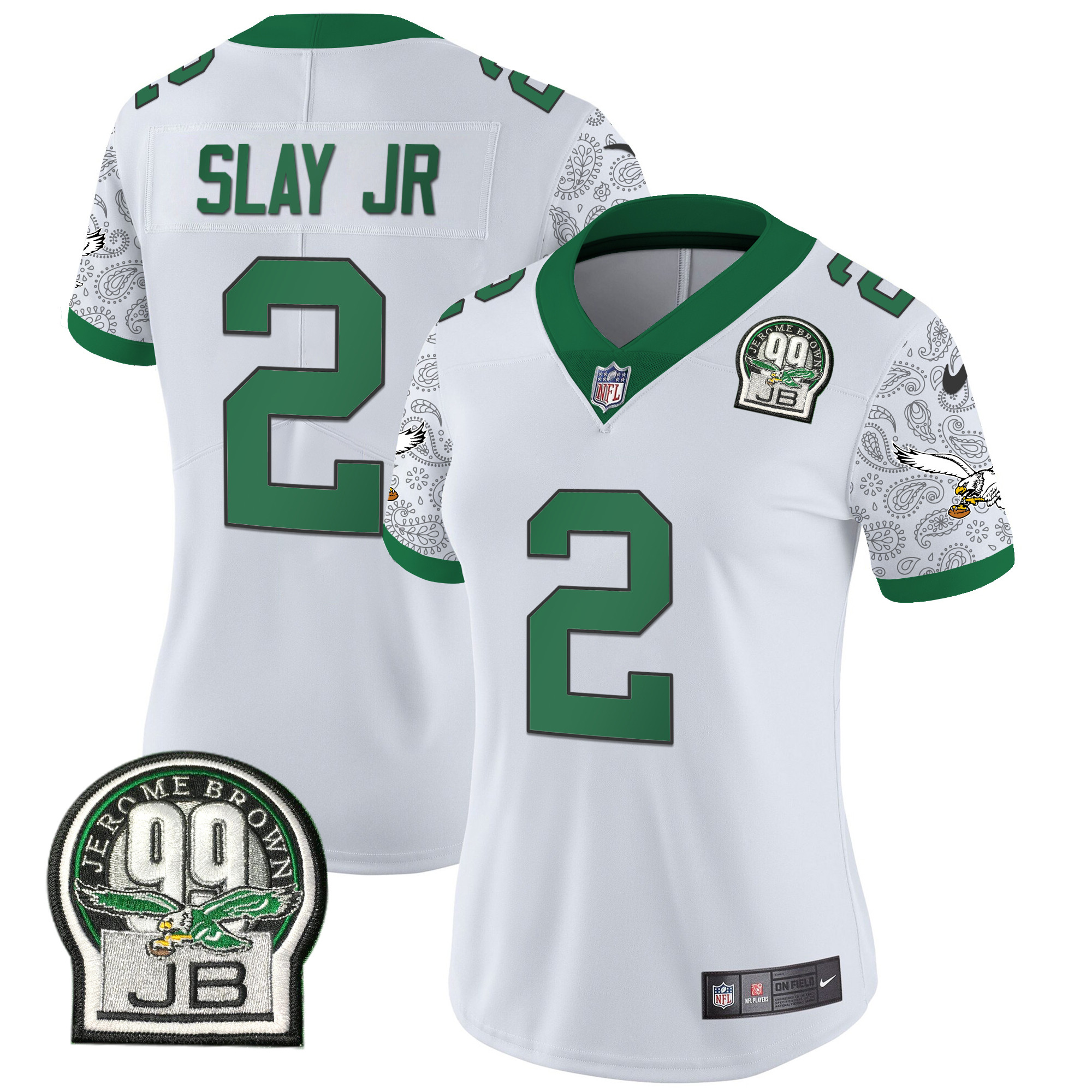 Darius Slay Jr. Women's Philadelphia Eagles Kelly Green Vapor Limited Kelly White Jersey - All Stitched