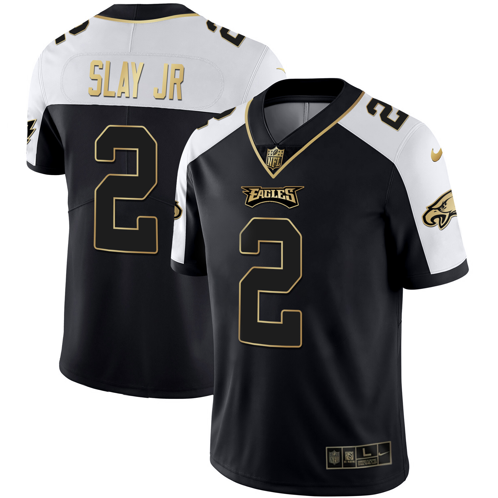 Darius Slay Jr. Youth's Philadelphia Eagles Gold & Split Vapor - All Stitched Alternate Jersey - All Stitched