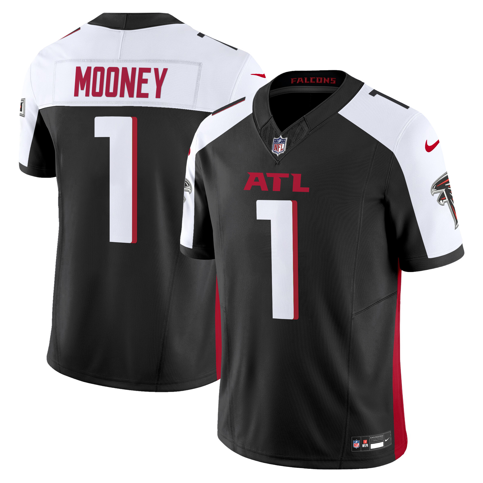Darnell Mooney Men's Atlanta Falcons 2024 Vapor Limited Black Alternate Jersey - All Stitched