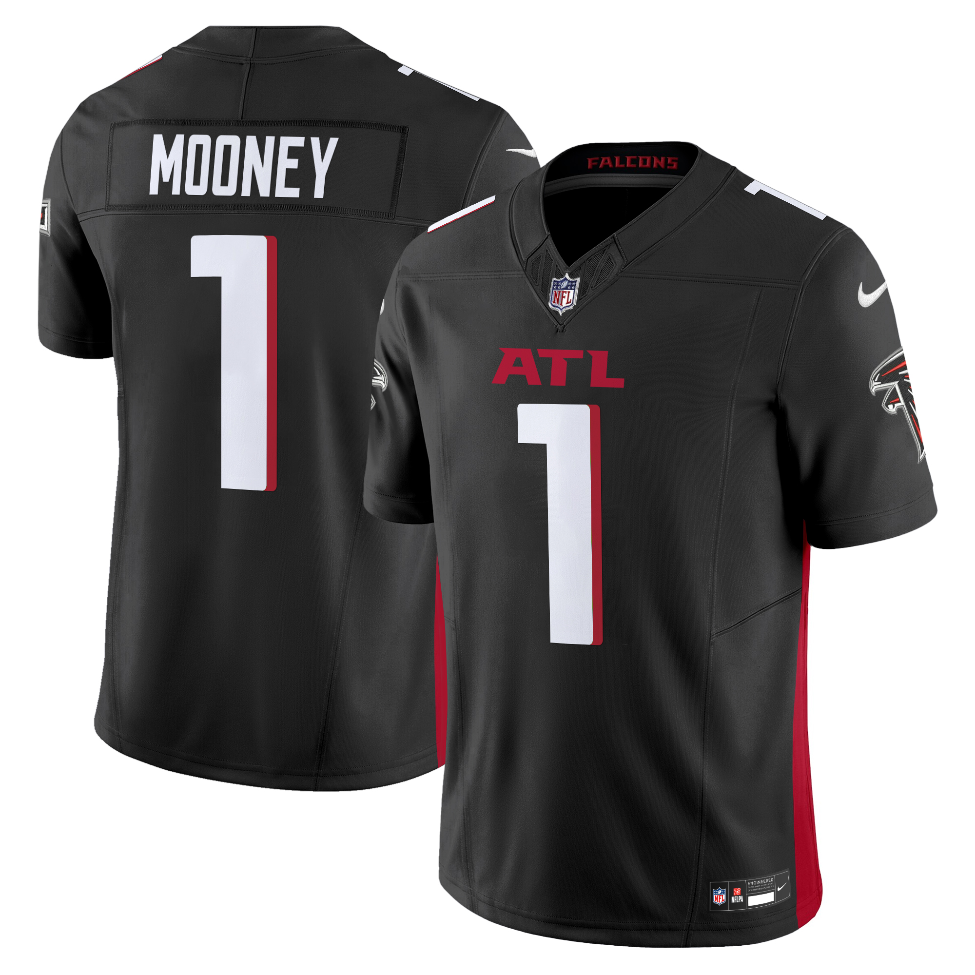 Darnell Mooney Men's Atlanta Falcons 2024 Vapor Limited Black Jersey - All Stitched