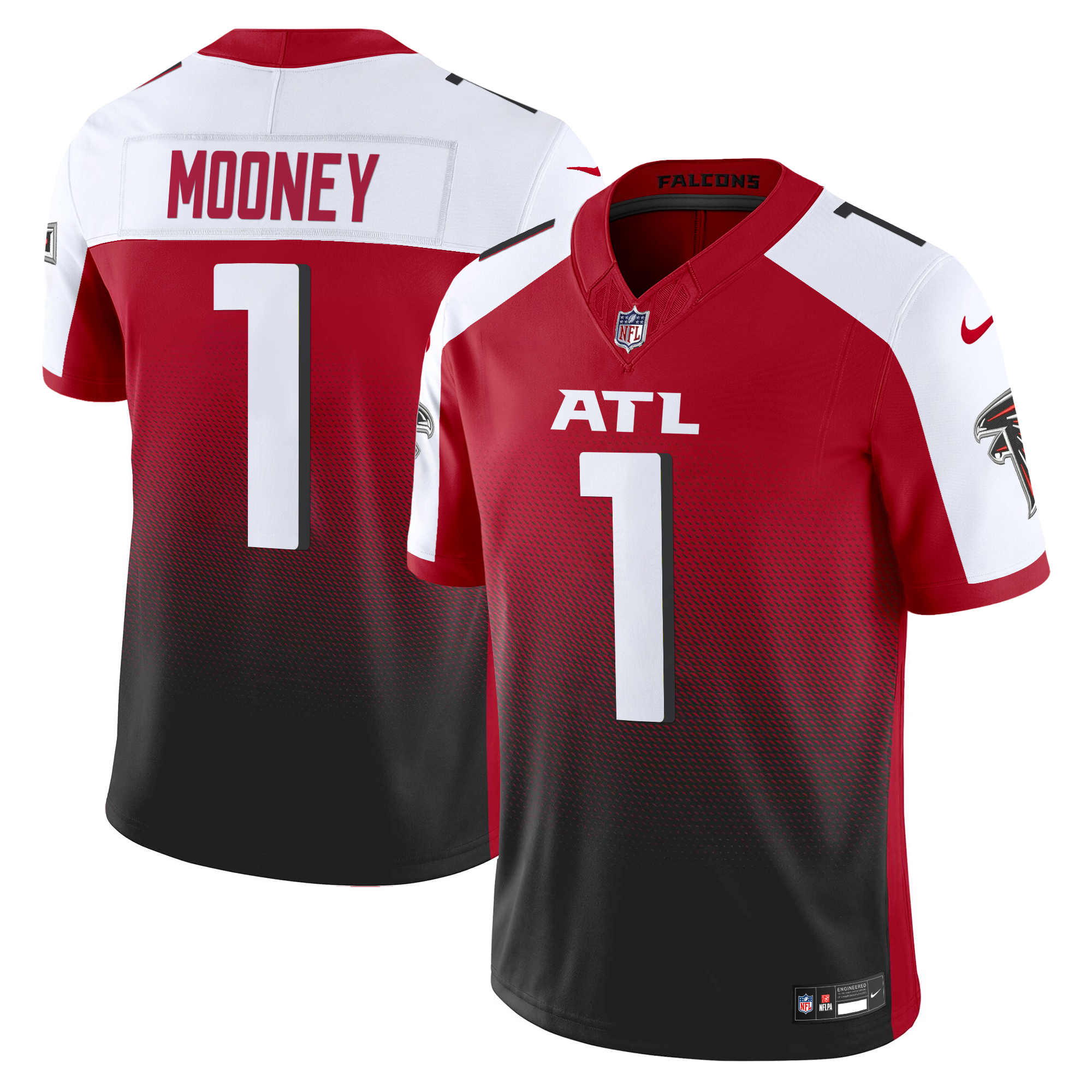 Darnell Mooney Men's Atlanta Falcons 2024 Vapor Limited Red Alternate Jersey - All Stitched