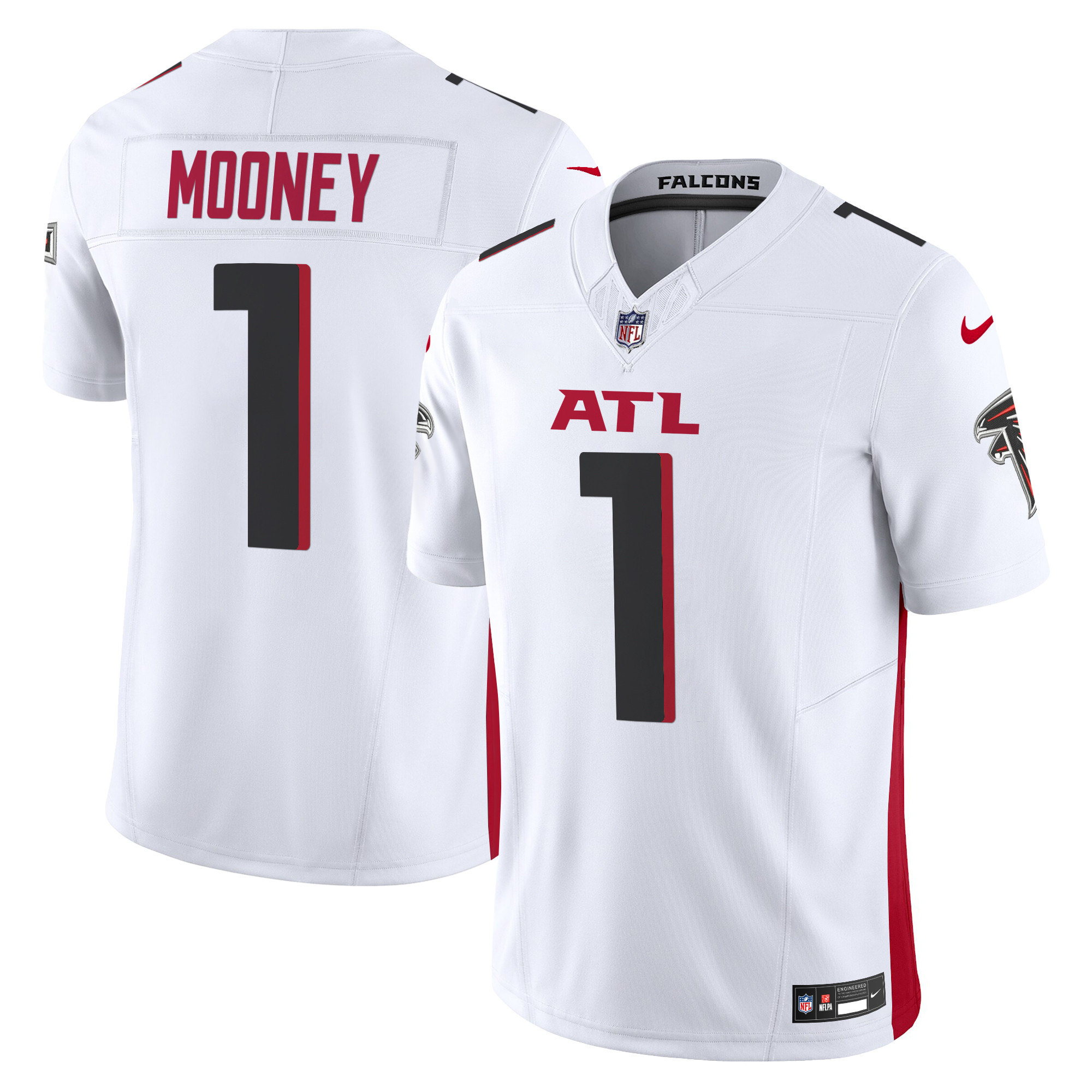 Darnell Mooney Men's Atlanta Falcons 2024 Vapor Limited White Jersey - All Stitched
