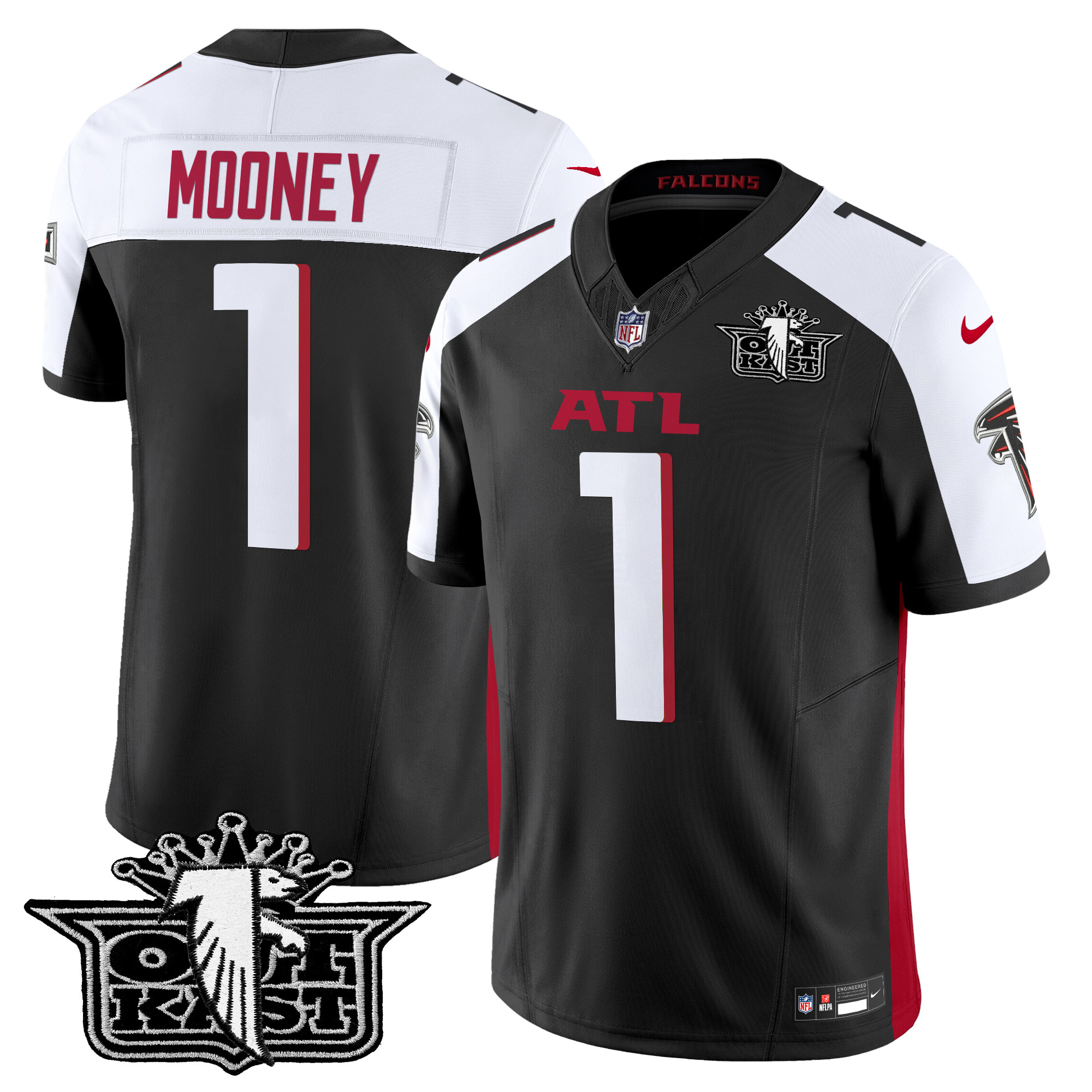 Darnell Mooney Men's Outkast x Atlanta Falcons 2024 Vapor Limited Black Alternate Jersey - All Stitched
