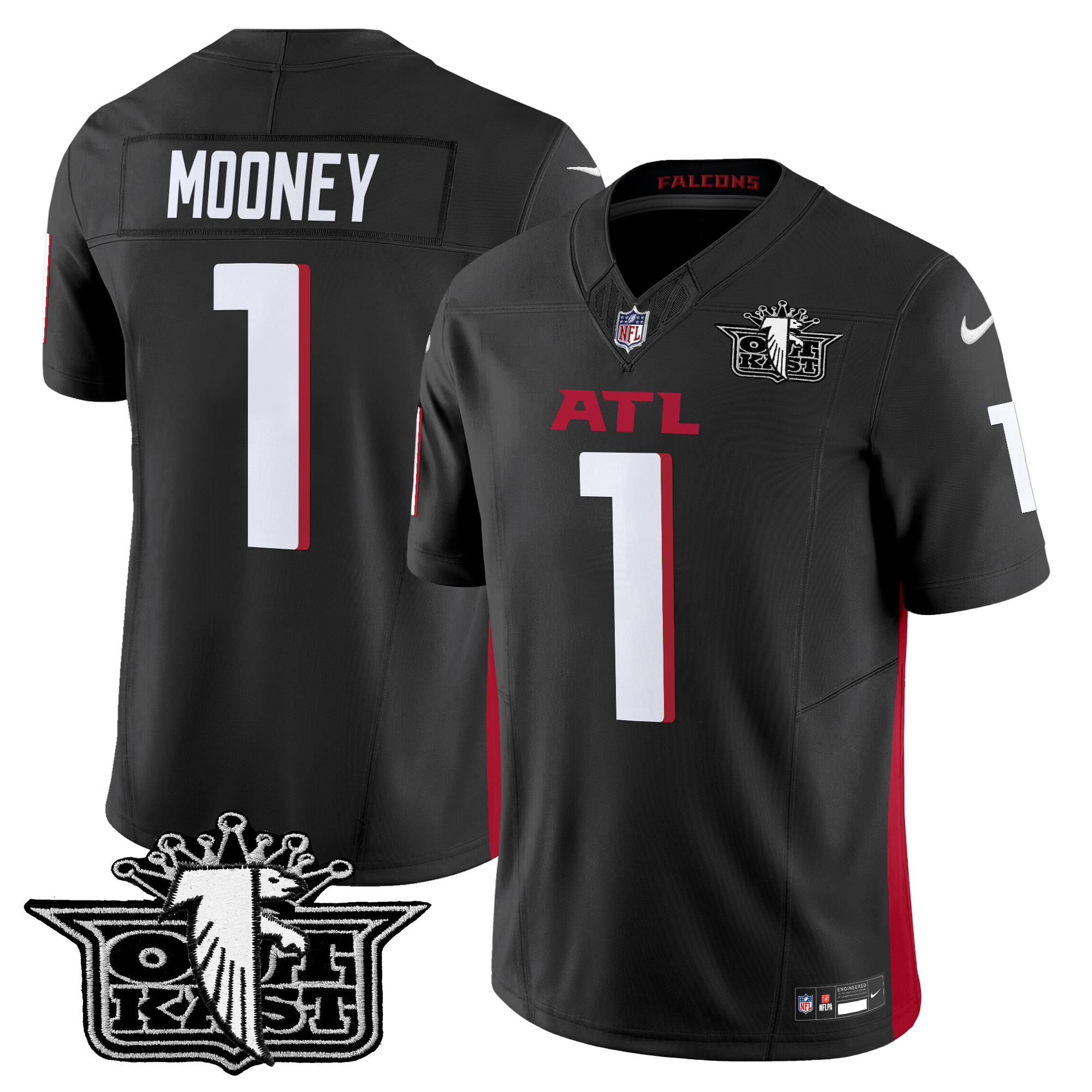 Darnell Mooney Men's Outkast x Atlanta Falcons 2024 Vapor Limited Black Jersey - All Stitched
