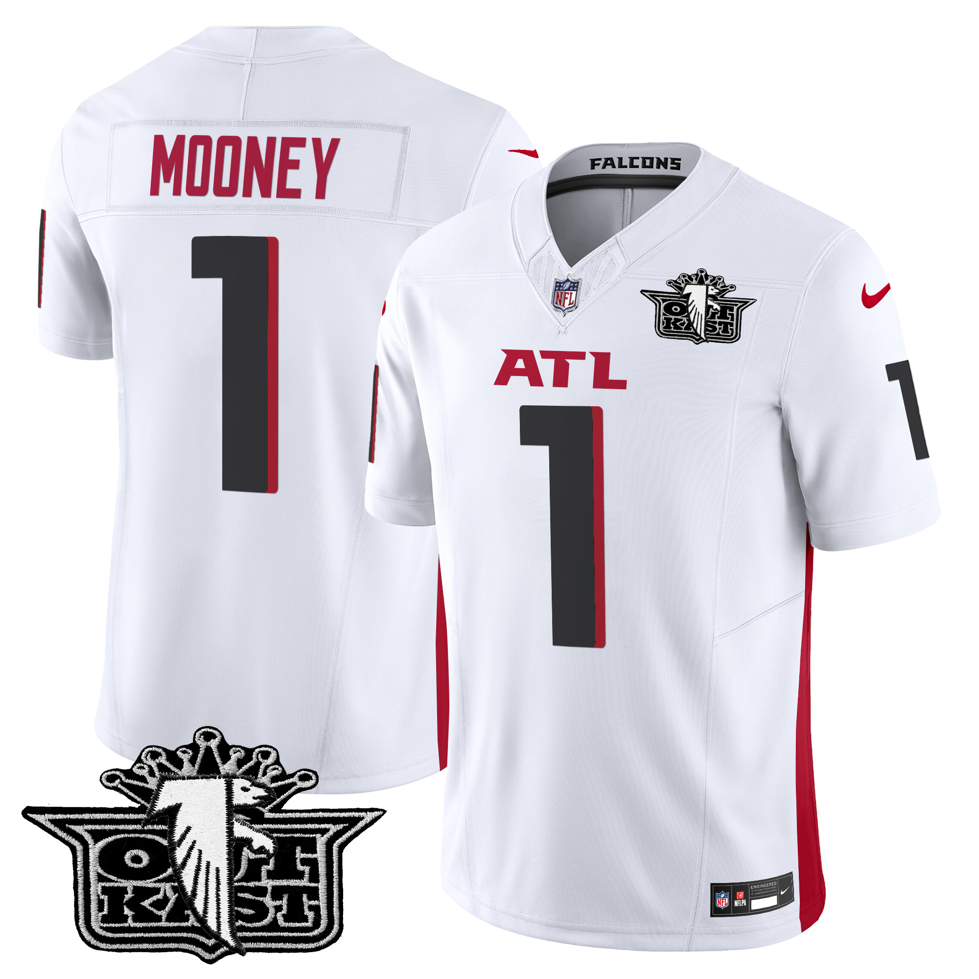 Darnell Mooney Men's Outkast x Atlanta Falcons 2024 Vapor Limited White Jersey - All Stitched