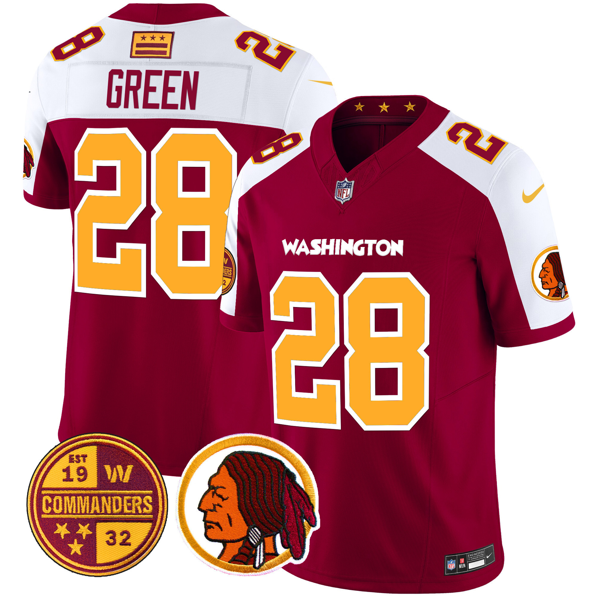 Darrell Green Men's Washington Half Washington Redskins & Washington Commanders Vapor Limited Burgundy Alternate Jersey - All Stitched