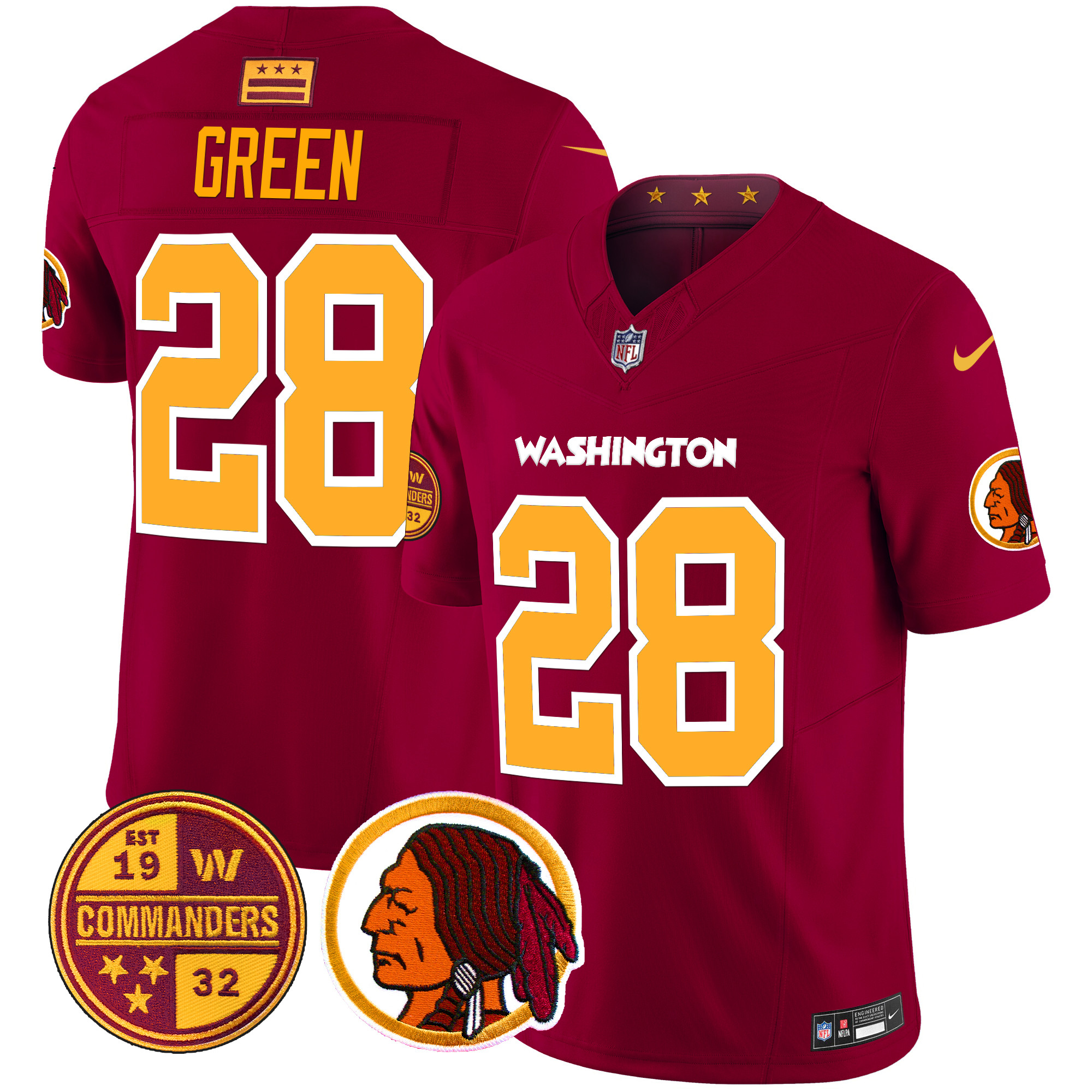 Darrell Green Men's Washington Half Washington Redskins & Washington Commanders Vapor Limited Burgundy Jersey - All Stitched