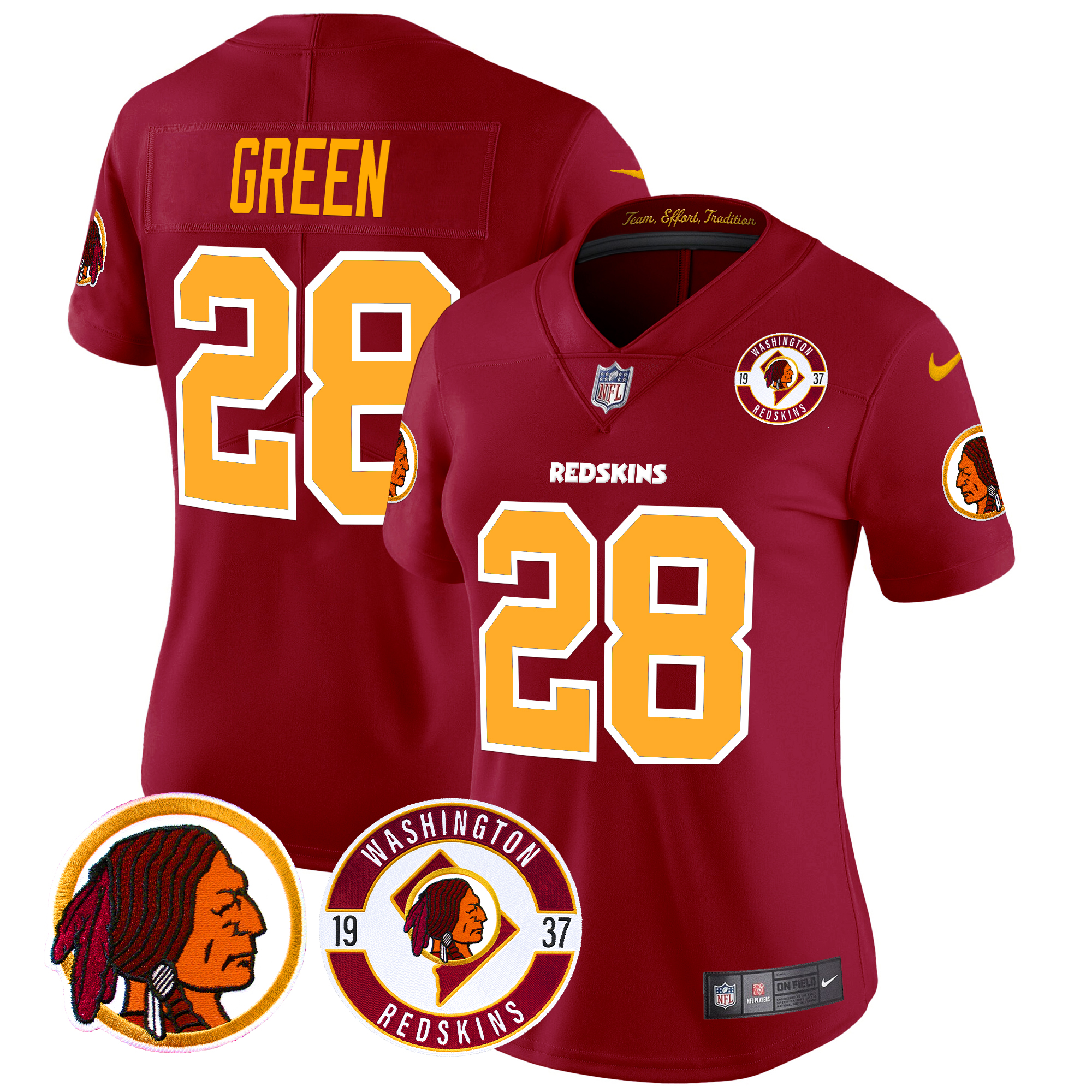 Darrell Green Women's Washington Redskins 2024 Vapor Limited Burgundy Jersey - All Stitched