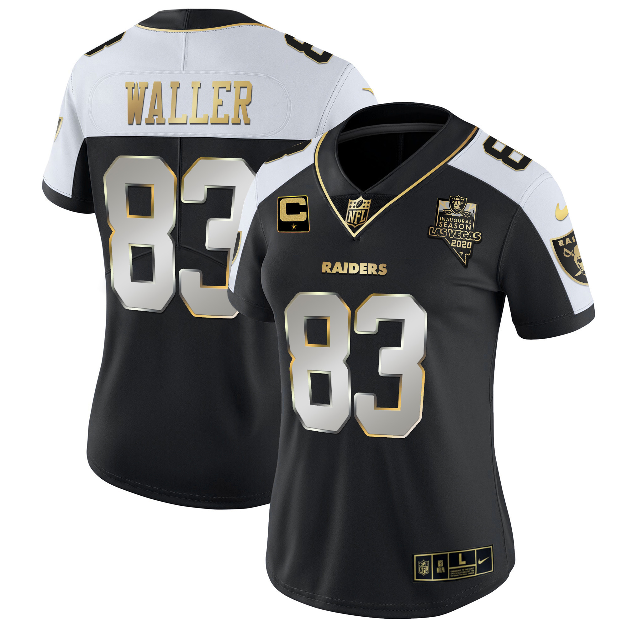 Darren Waller Women's Las Vegas Raiders Vapor Gold Alternate Limited Jersey - All Stitched