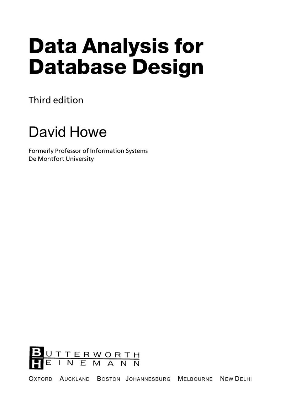 Data Analysis for Database Design 3rd Edition â€“ PDF/EPUB Version ...