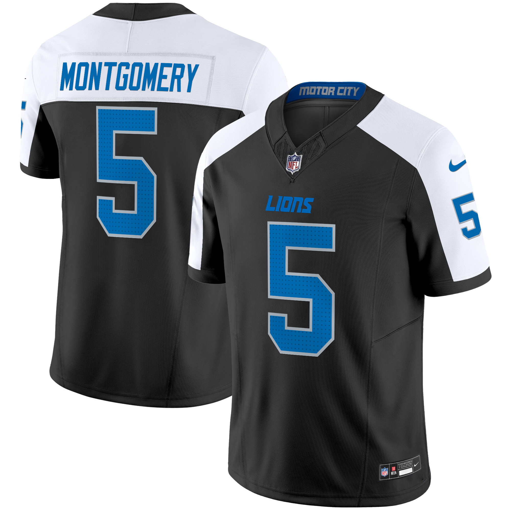 David Montgomery Men's Detroit Lions 2024 Vapor Limited Alternate Jersey - All Stitched