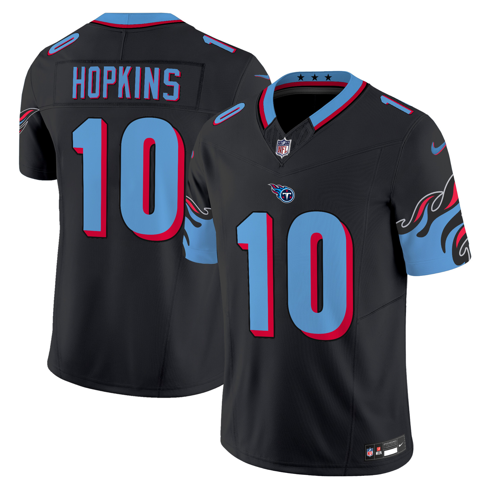 DeAndre Hopkins Men's Tennessee Titans Special Vapor Limited Black Jersey - All Stitched